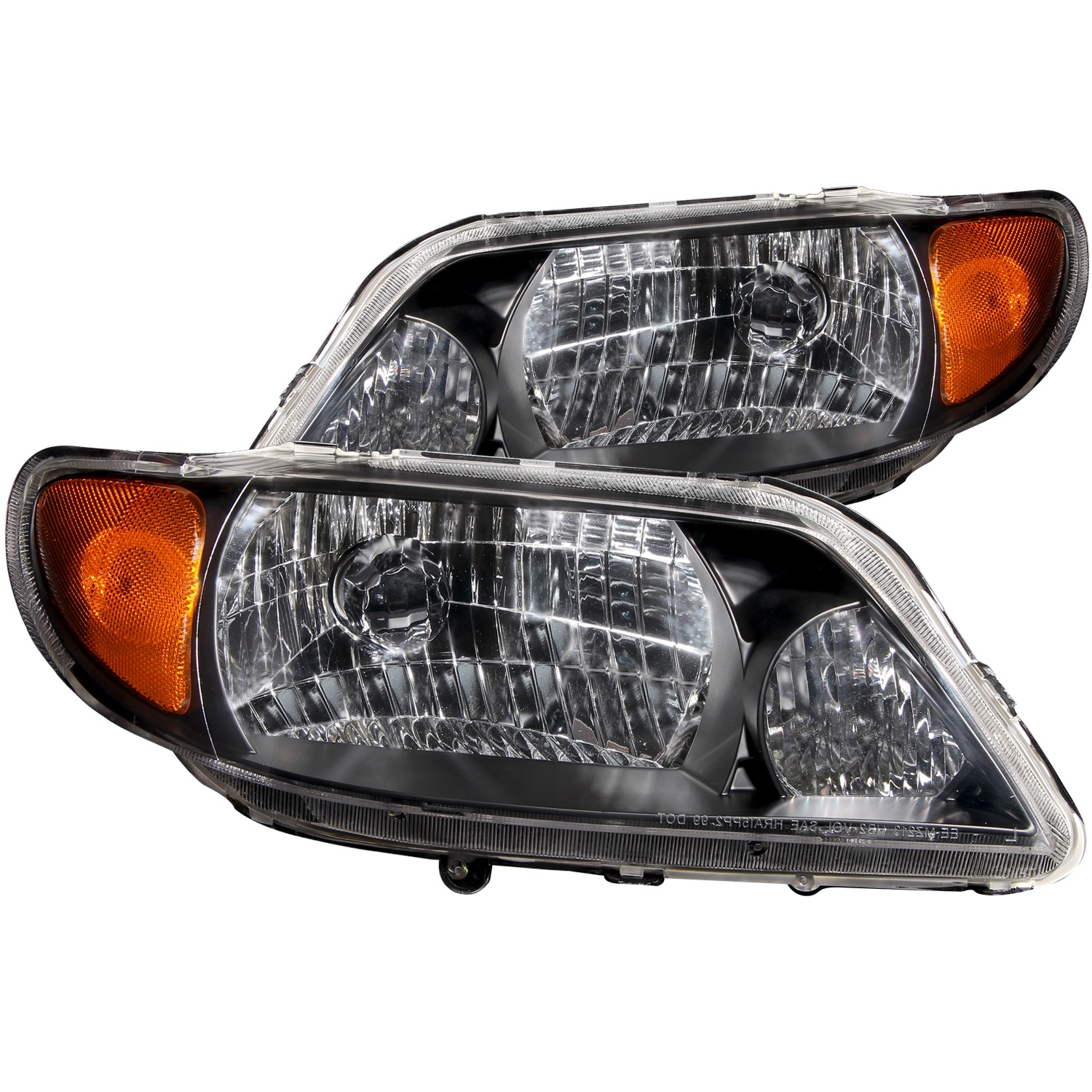 Anzo USA 121107 Crystal Headlight Set Fits 01-03 Protege