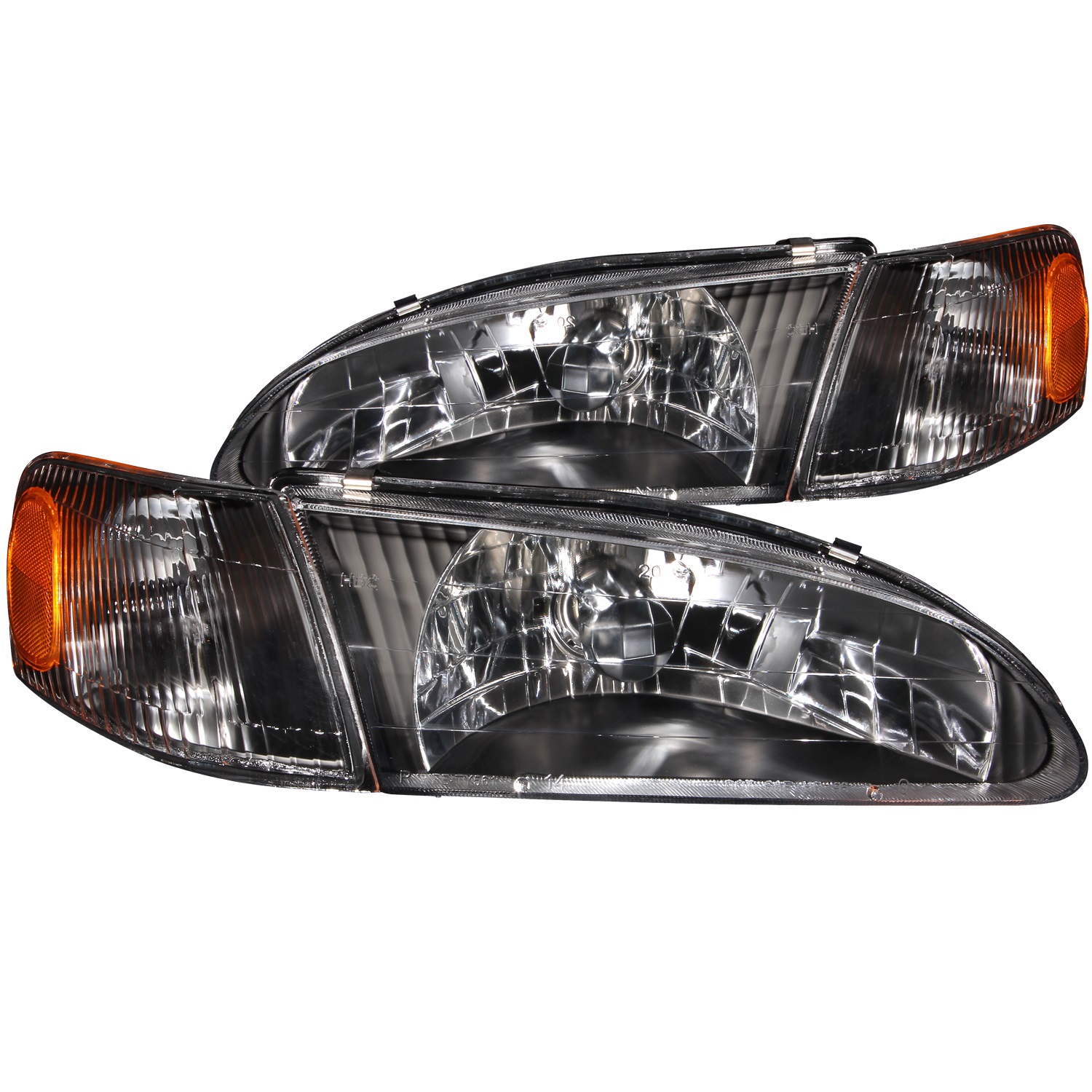 Anzo USA 121131 Crystal Headlight Set Fits 98-00 Corolla