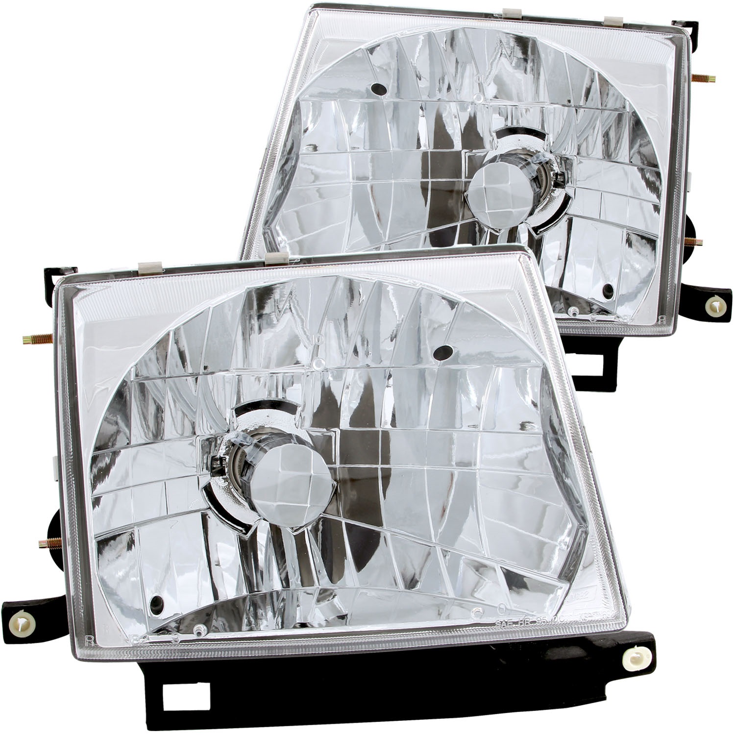 ANZO 121132 CRYSTAL HEADLIGHTS CHROME CLEAR 1998-2000 Tacoma