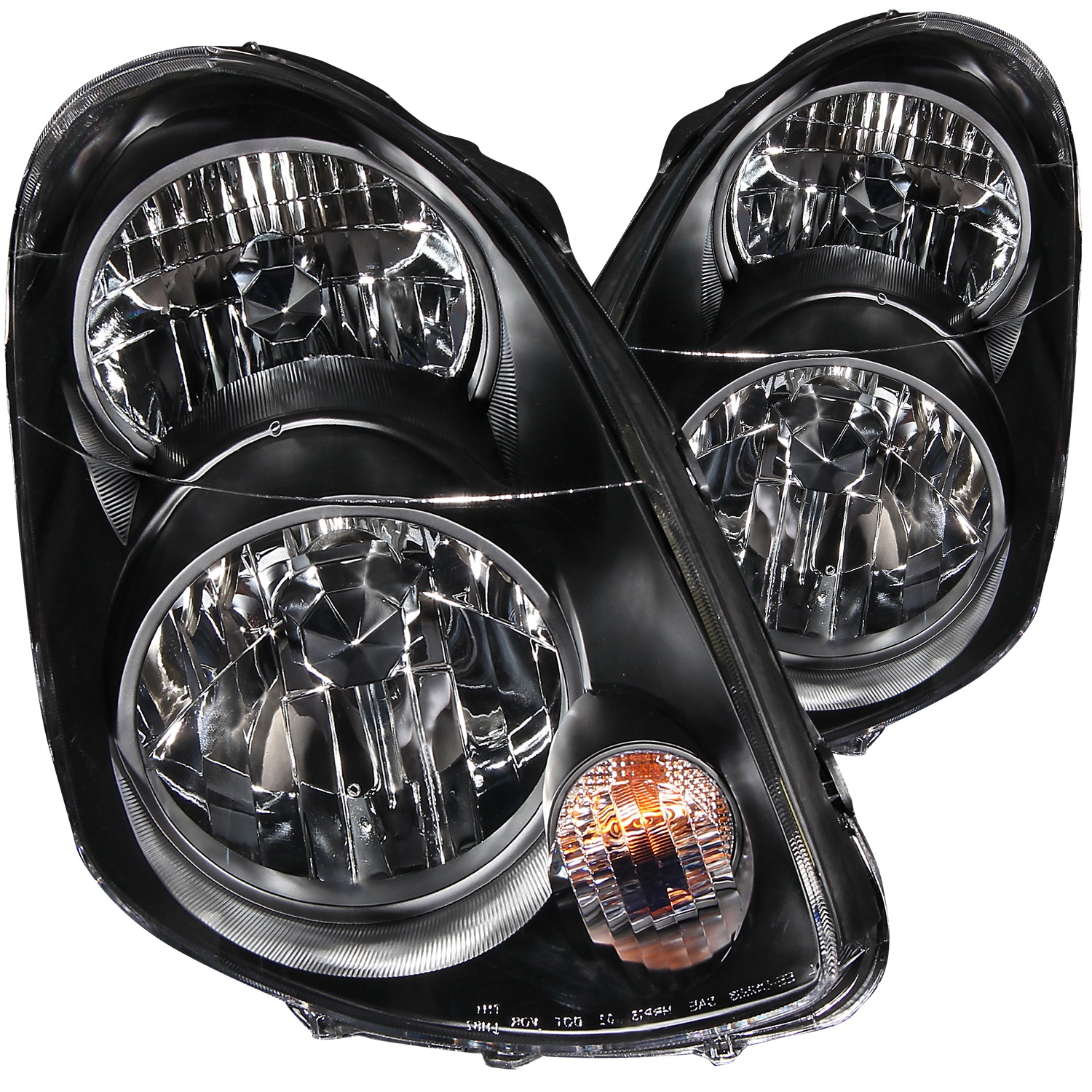 Anzo USA 121172 Crystal Headlight Set Fits 03-04 G35