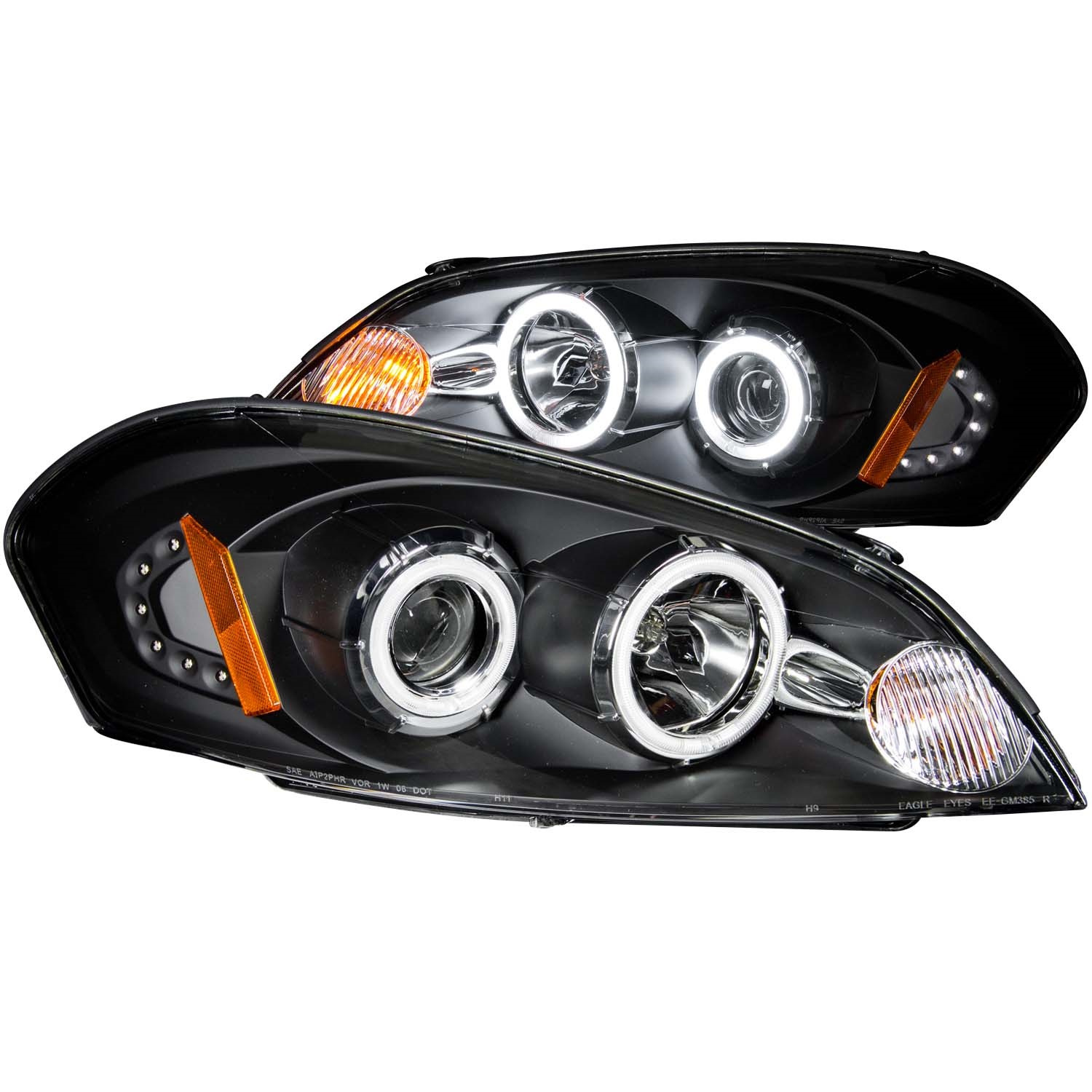 Anzo USA 121236 Projector Headlight Set w/Halo Fits 06-13 Impala Monte Carlo