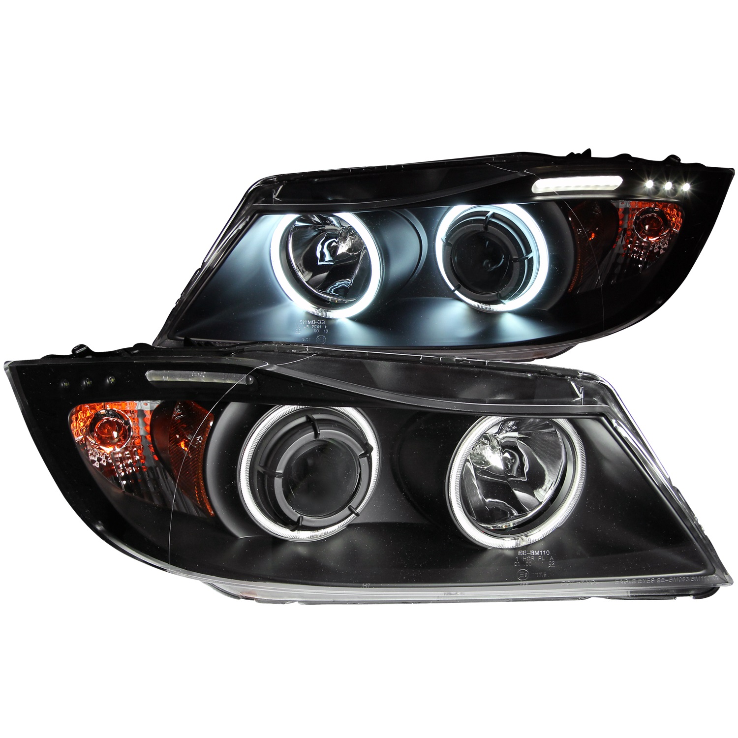 Anzo USA 121335 Projector Headlight Set w/Halo