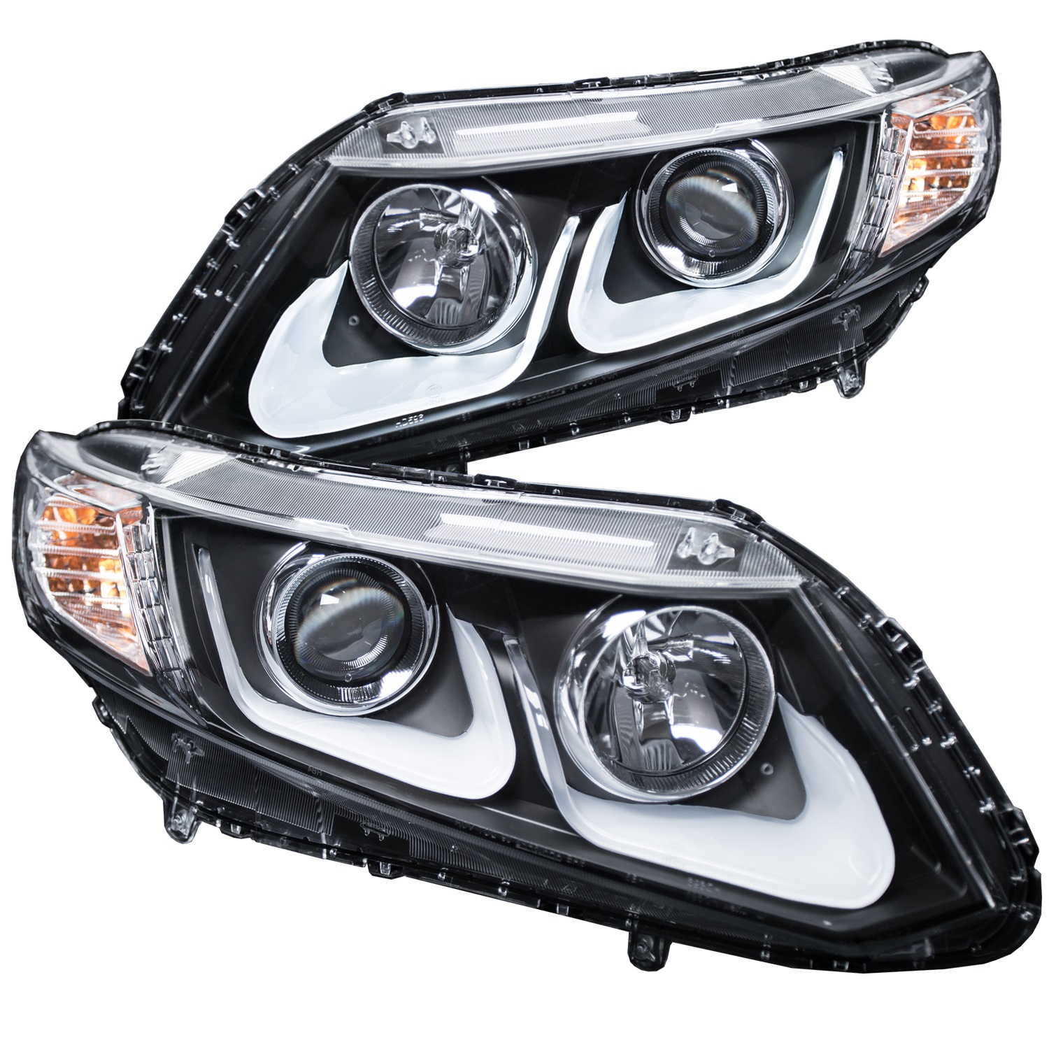 Anzo USA 121479 Projector Headlight Set Fits 12-15 Civic