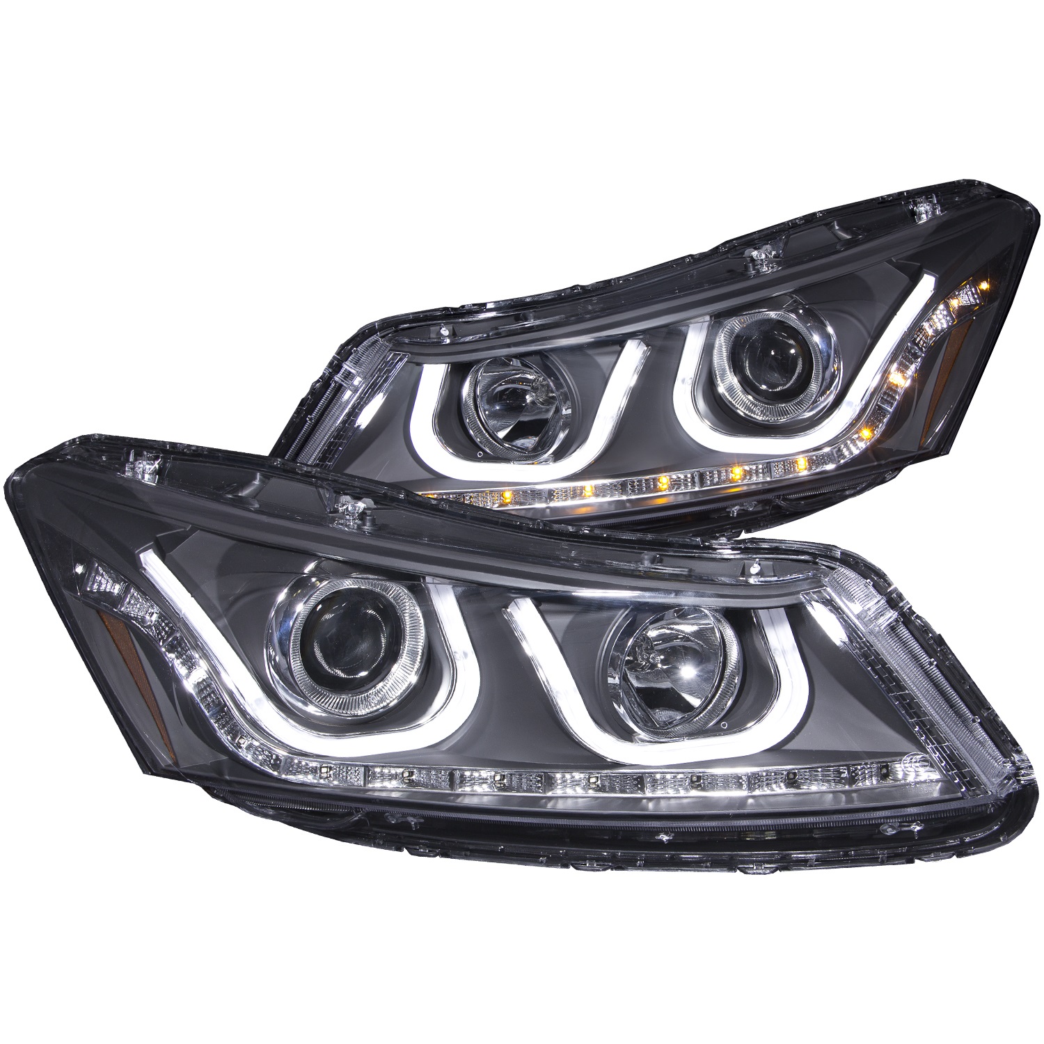 Anzo USA 121483 Projector Headlight Set Fits 08-12 Accord