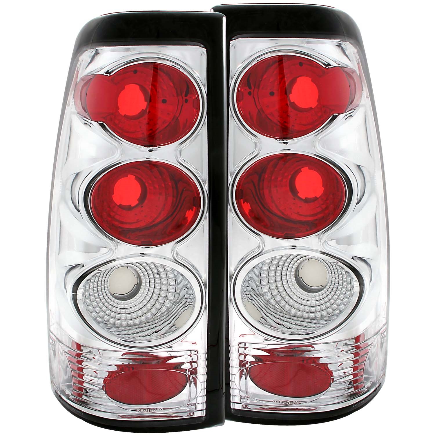 ANZO 211023 TAIL LIGHTS CHROME CLEAR 2005-2007 Sierra 1500 HD
