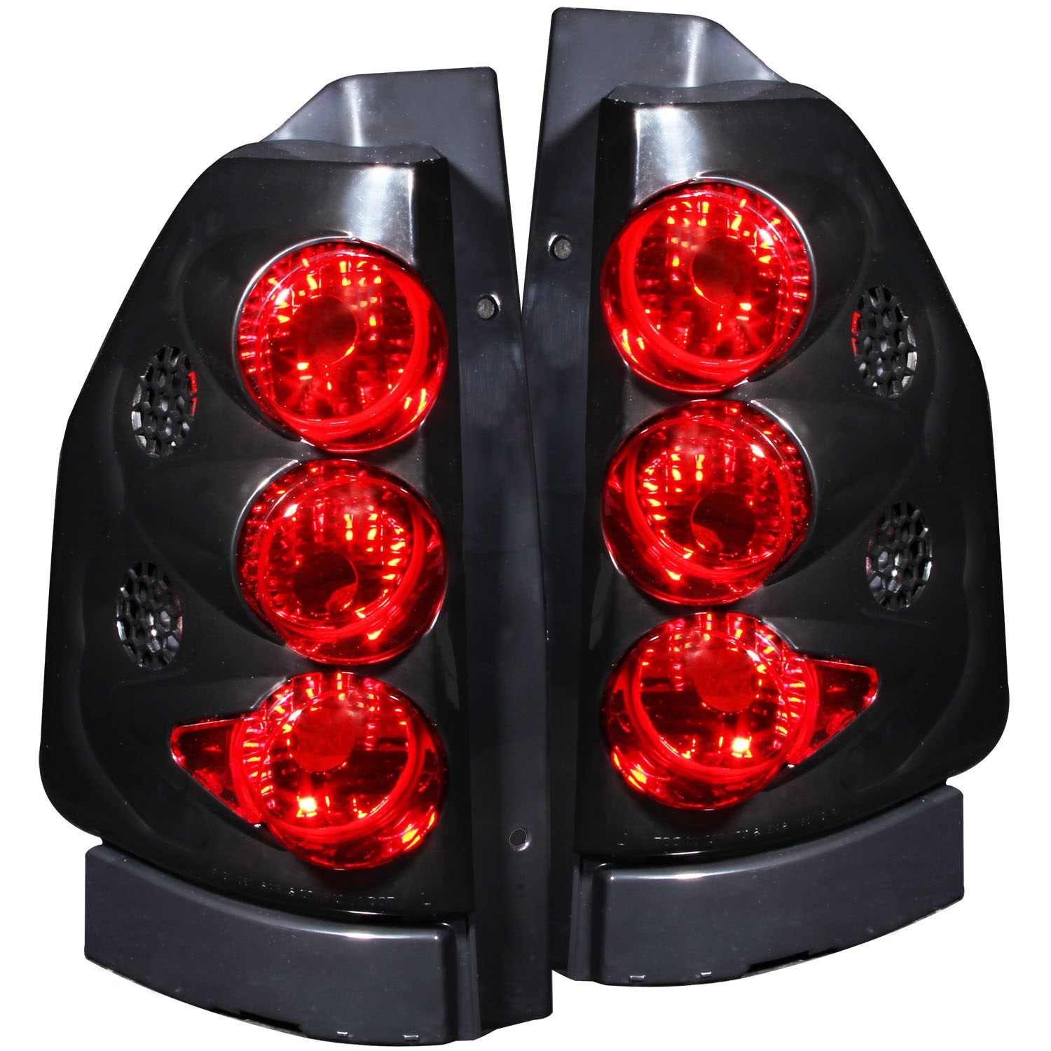 ANZO 211093 TAIL LIGHTS BLACK CLEAR 2002-2008 Envoy