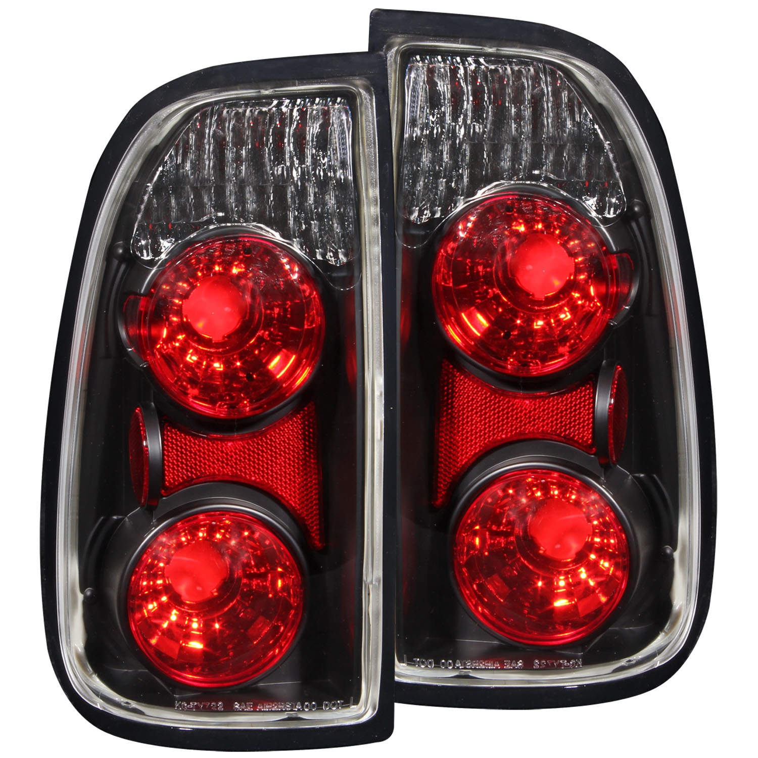 ANZO 211126 TAIL LIGHTS BLACK CLEAR 2000-2006 Tundra