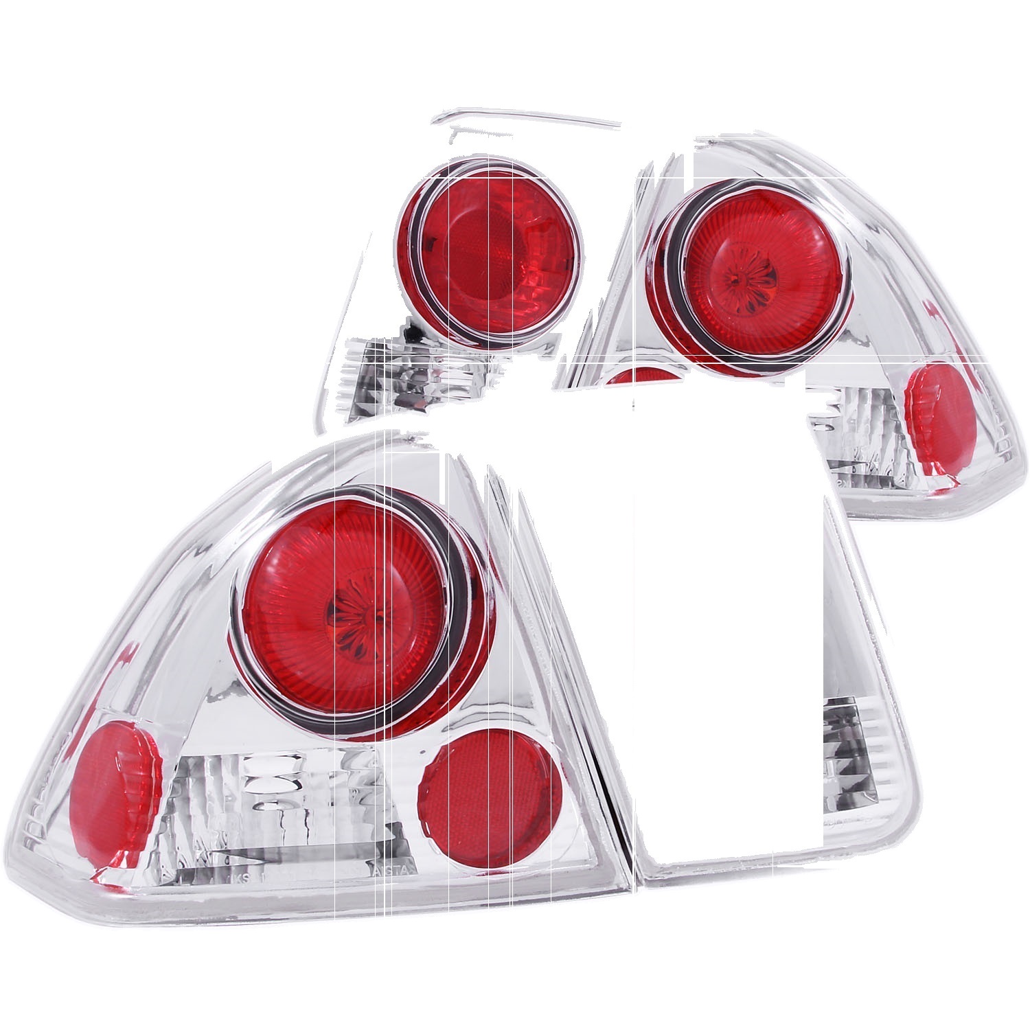 Anzo USA 221047 Tail Light Assembly Fits 01-05 Civic