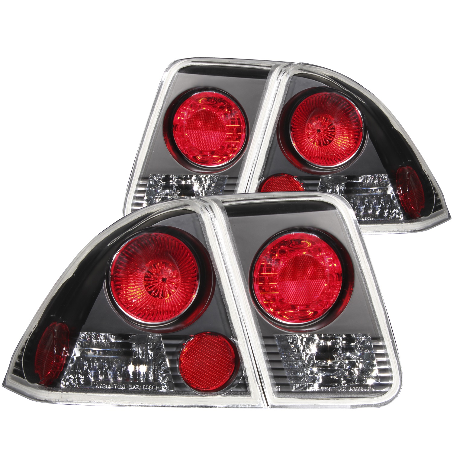 Anzo USA 221048 Tail Light Assembly Fits 01-05 Civic
