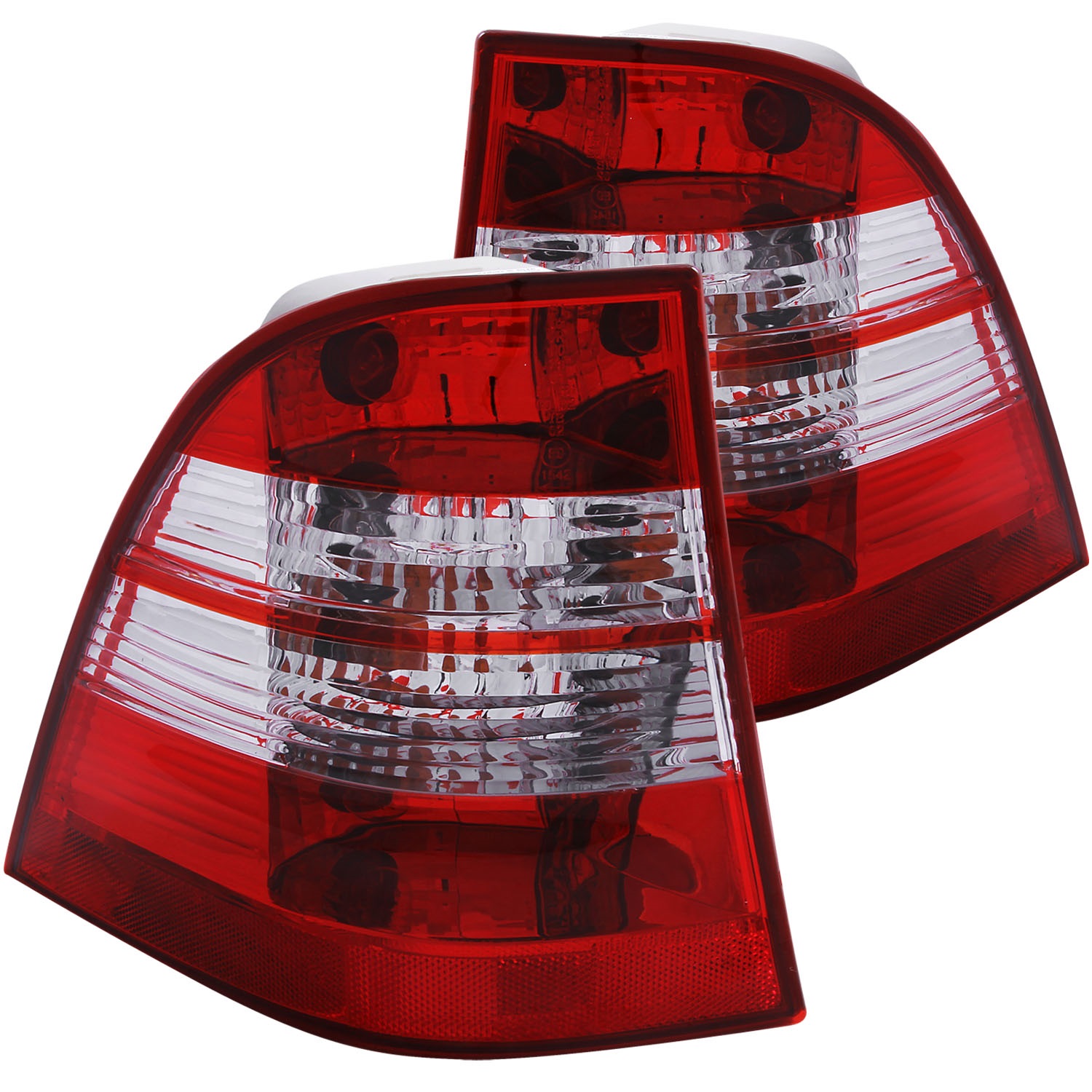 ANZO 221134 TAIL LIGHTS CHROME CLEAR For 2002-2005 ML500