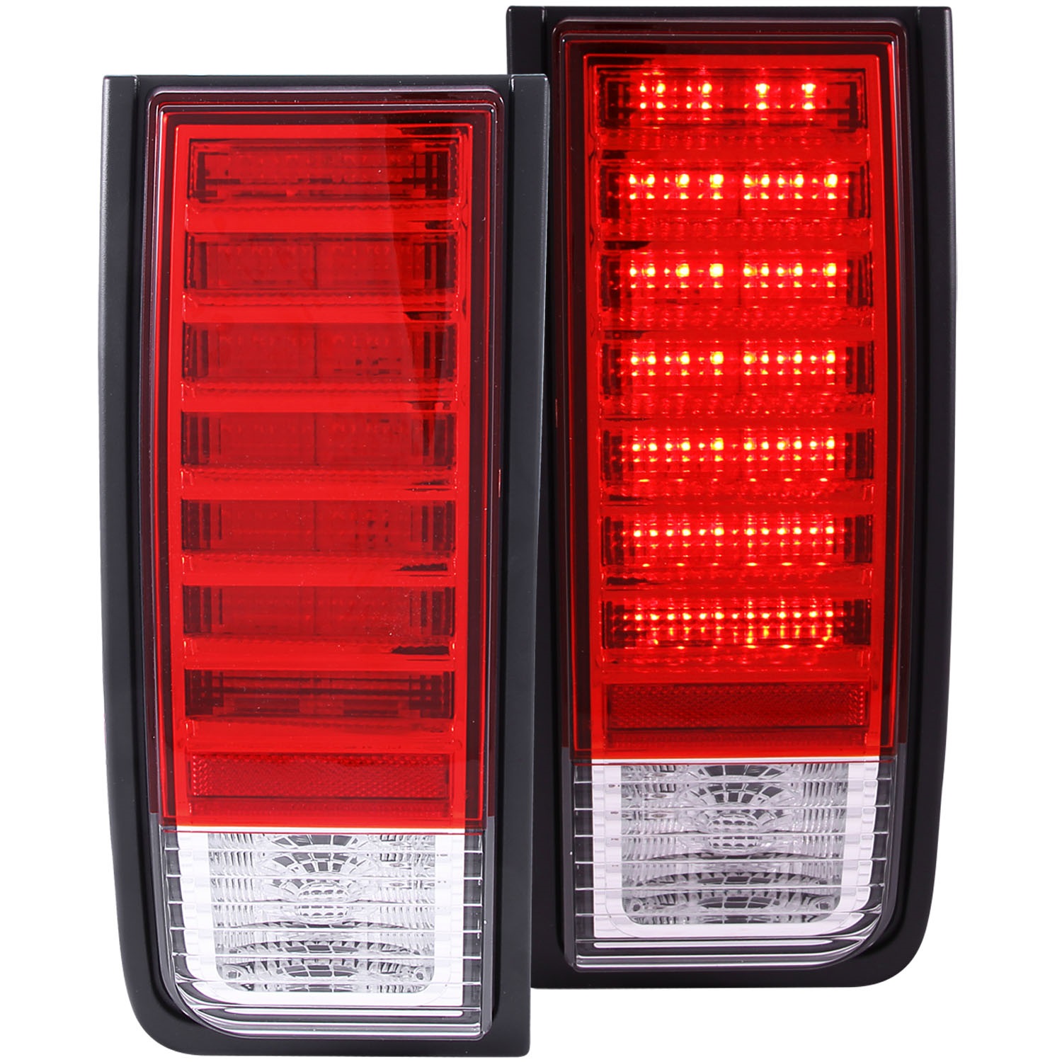 ANZO 311068 LED TAIL LIGHTS RED/CLEAR Fit 2003-2004 H2