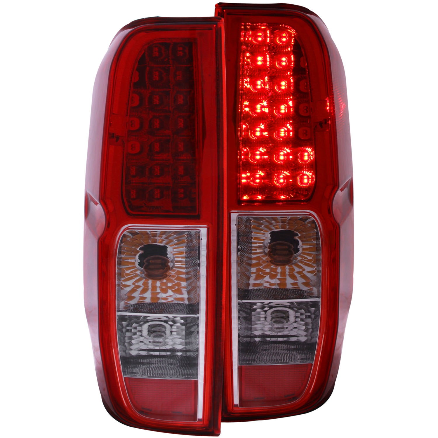 ANZO 311071 TAIL LIGHTS RED/CLEAR Fit 2005-2012 Frontier