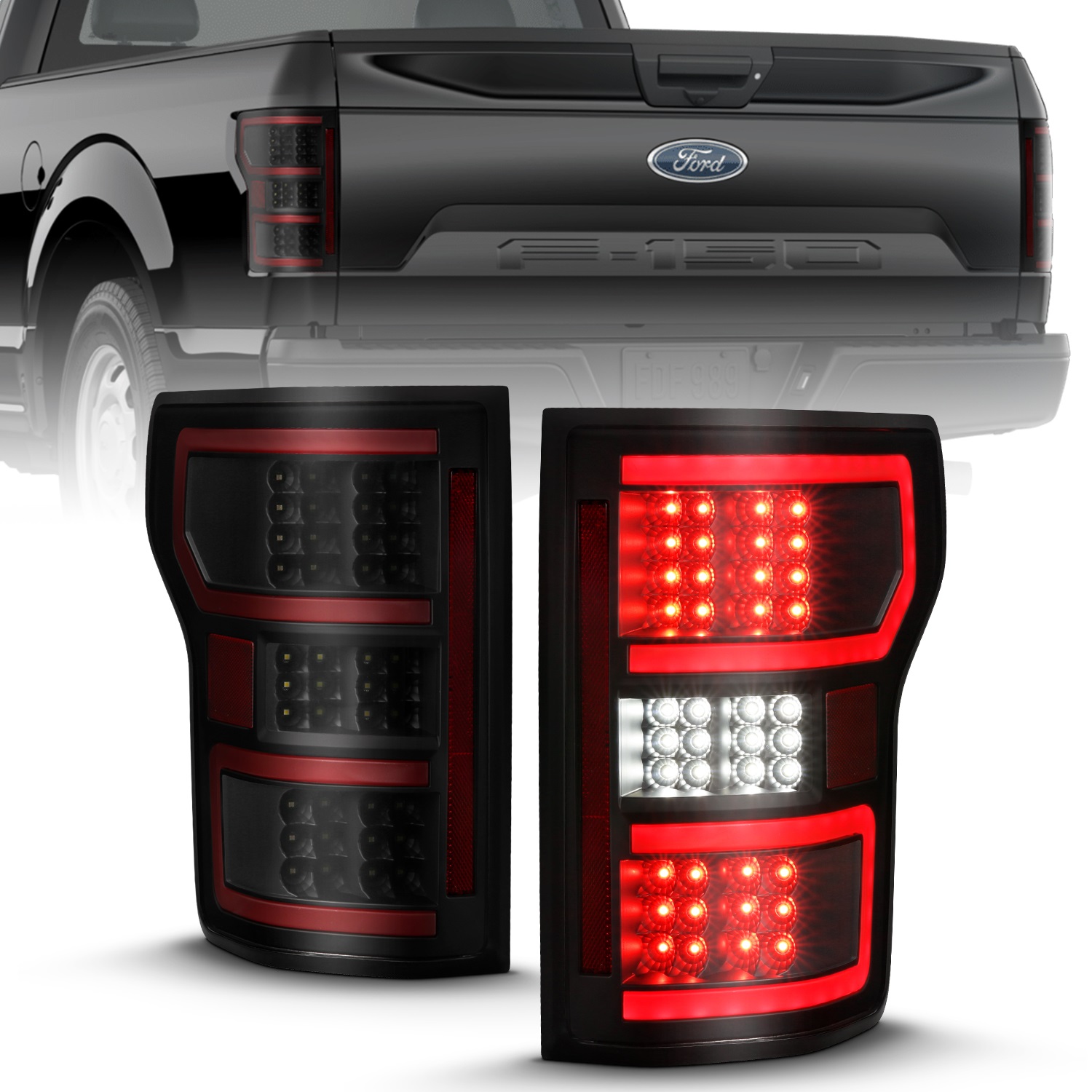 Anzo USA 311314 LED Tail Light Assembly Fits 18-20 F-150