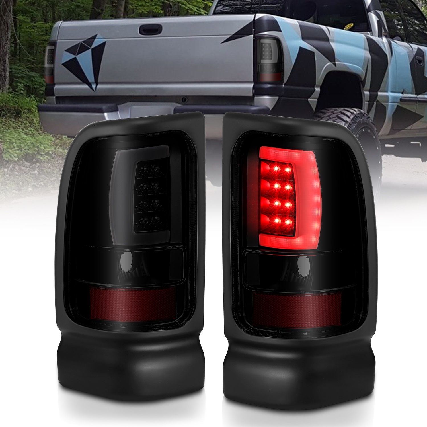 Anzo USA 311340 LED Tail Light Assembly Fits 94-02 Ram 1500 Ram 2500 Ram 3500