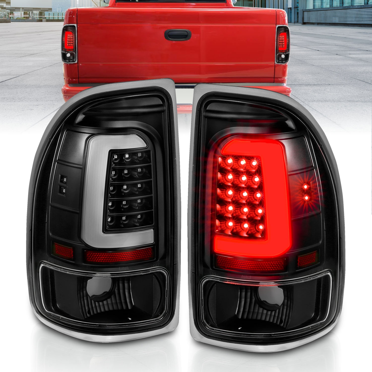 Anzo USA 311347 LED Tail Light Assembly Fits 97-04 Dakota