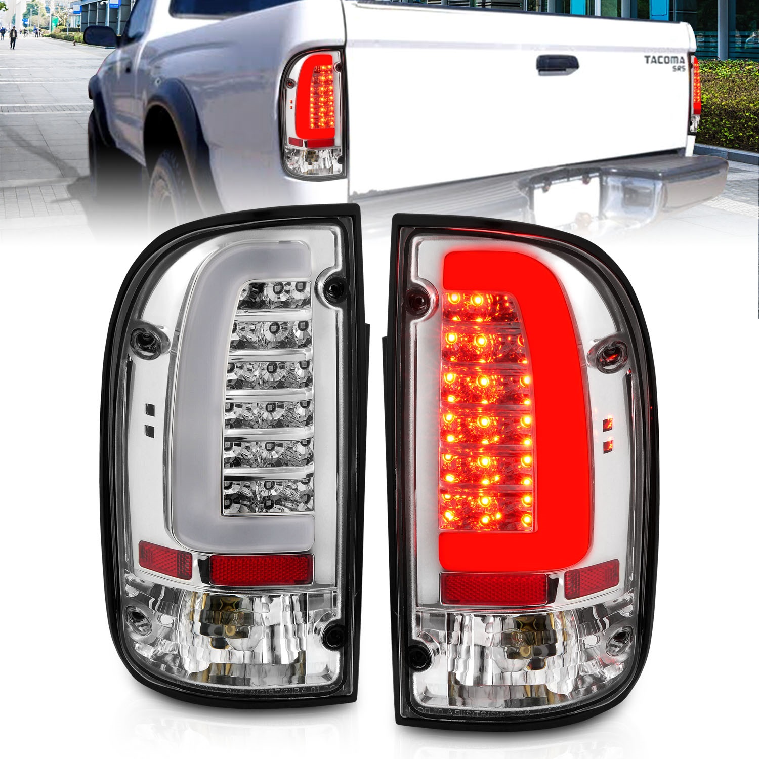 Anzo USA 311355 LED Tail Light Assembly Fits 95-00 Tacoma