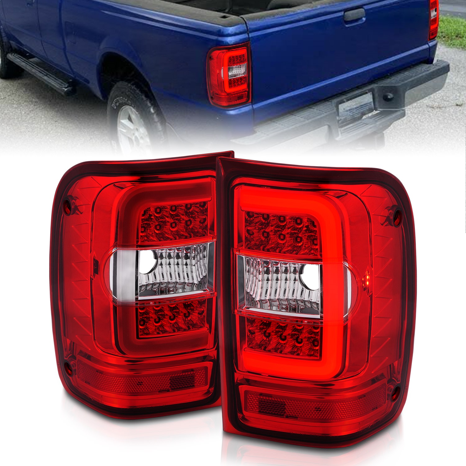 Anzo USA 311393 LED Tail Light Assembly Fits 01-11 Ranger