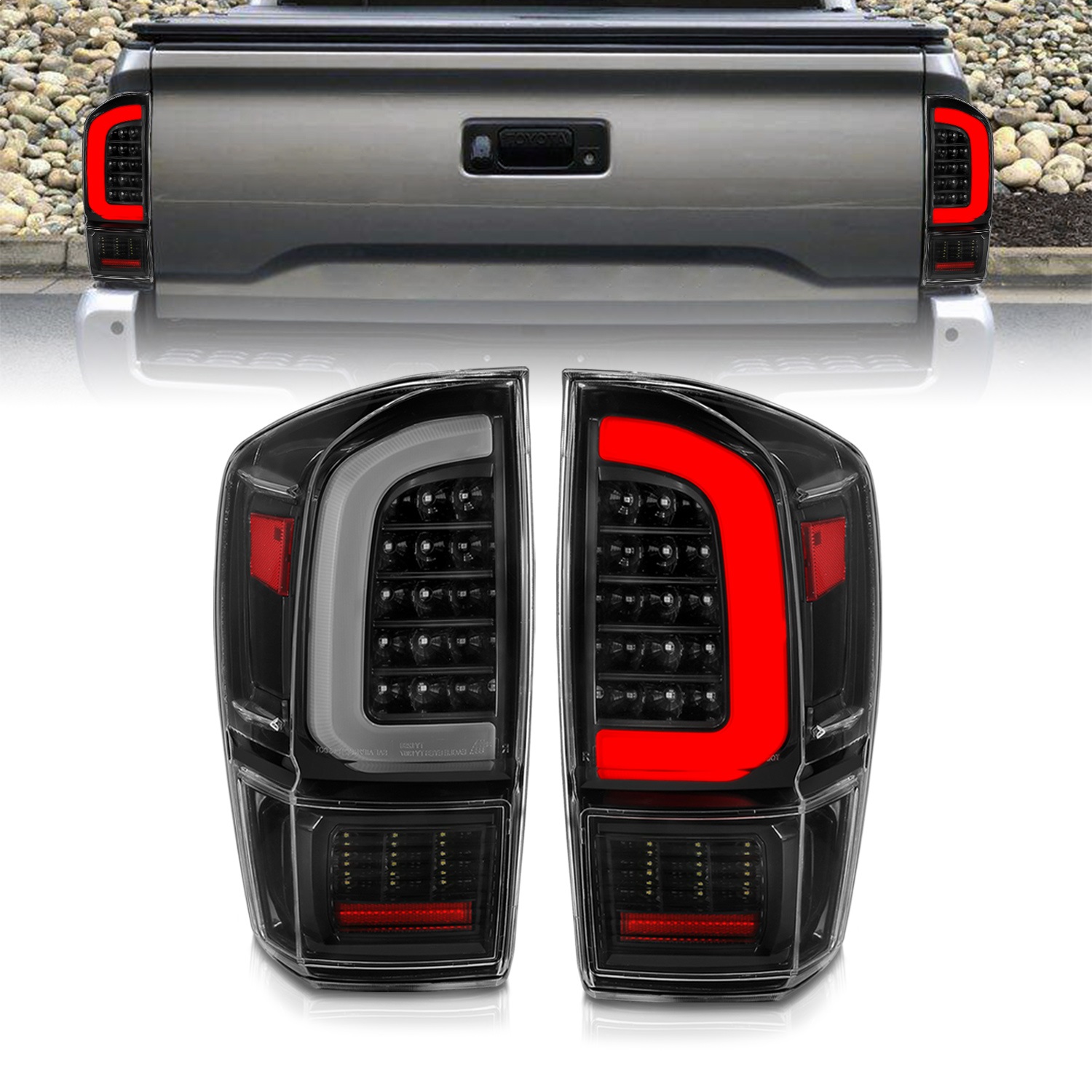 Anzo USA 311400 LED Tail Light Assembly Fits 16-23 Tacoma
