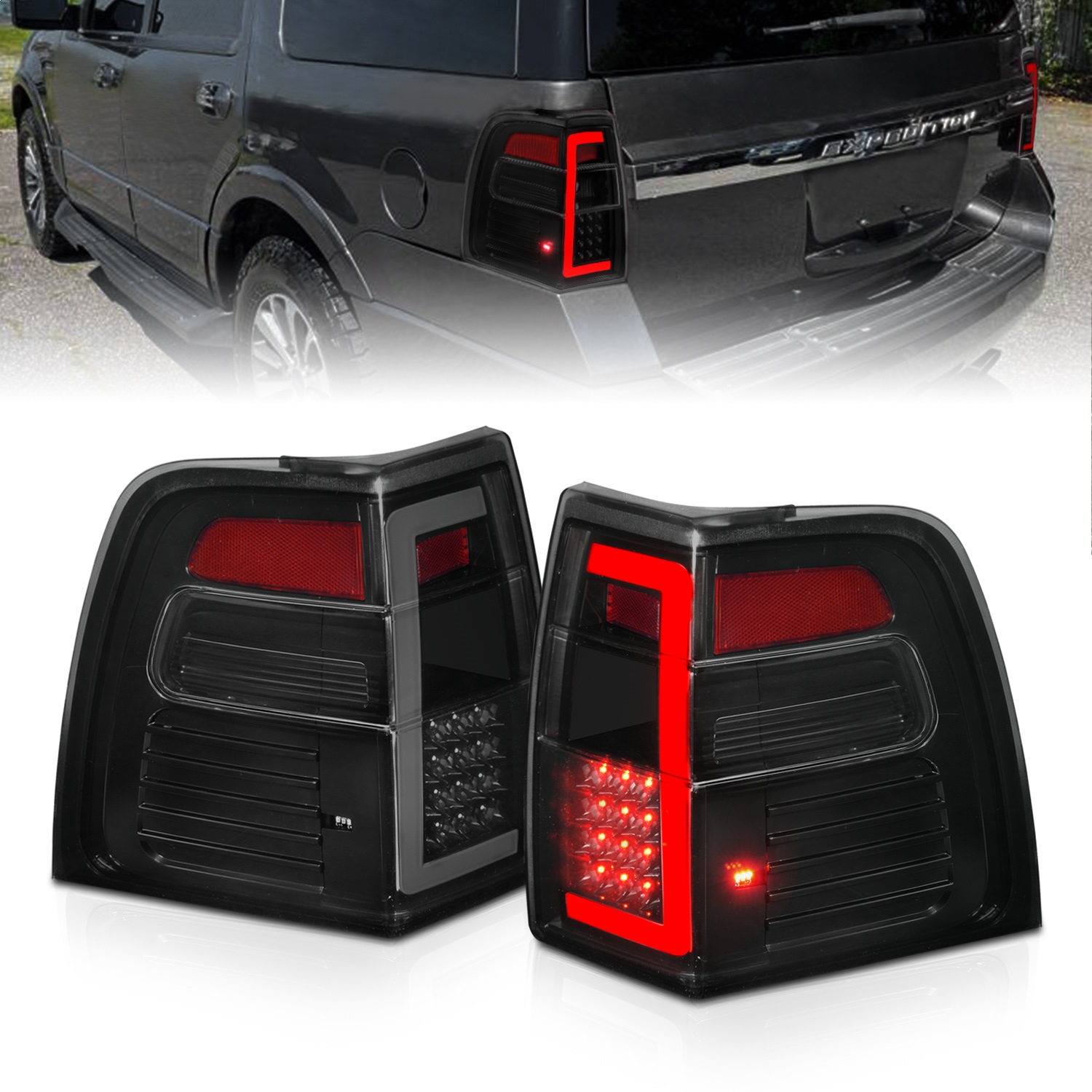Anzo USA 311409 LED Tail Light Assembly Fits 07-17 Expedition