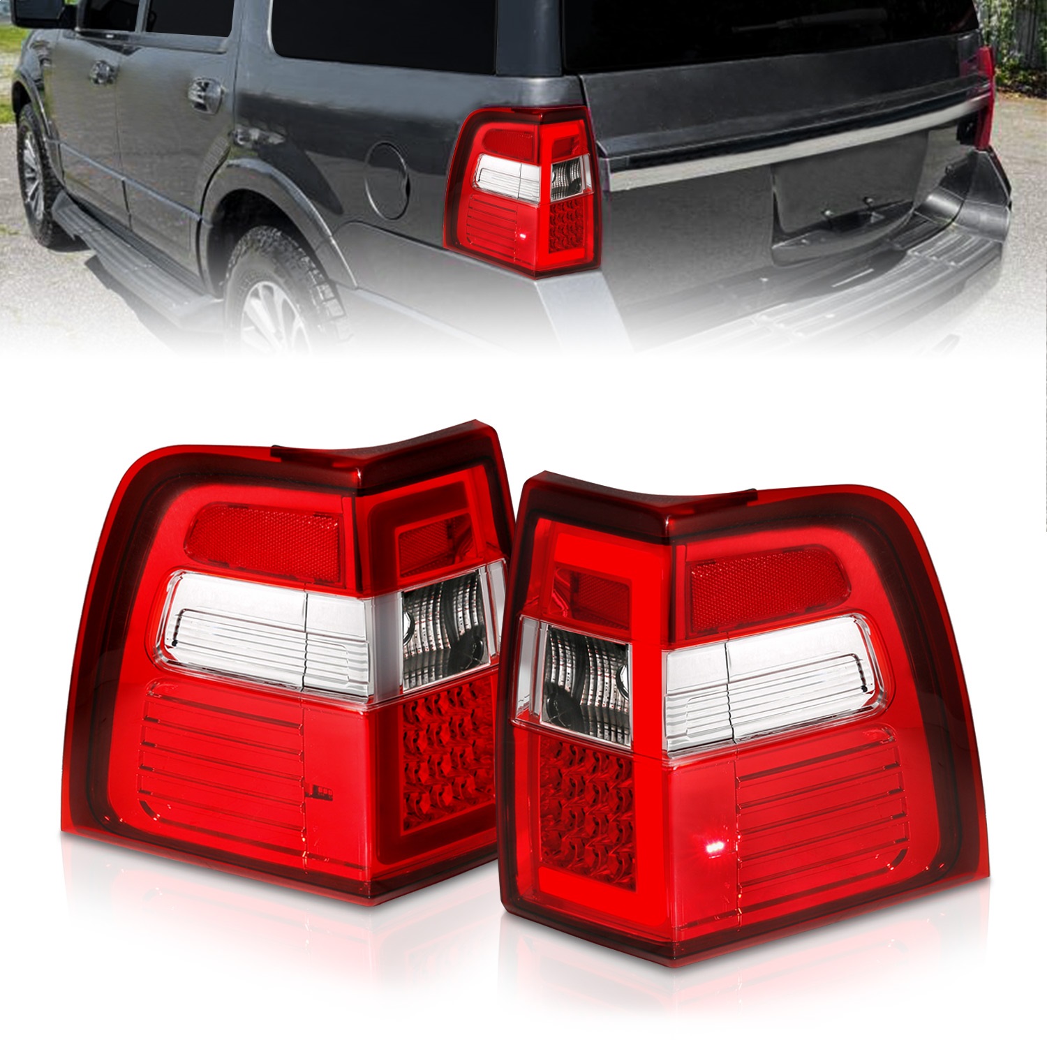 Anzo USA 311410 LED Tail Light Assembly Fits 07-17 Expedition
