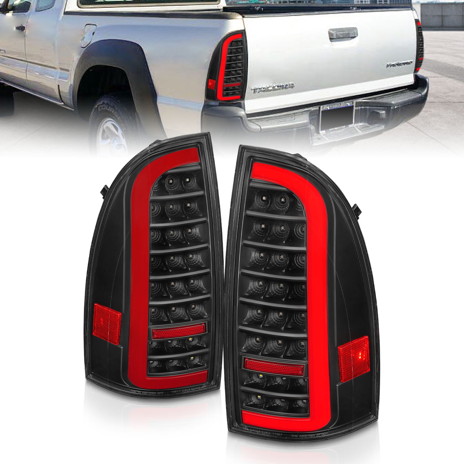 Anzo USA 311427 LED Tail Light Assembly Fits 05-15 Tacoma