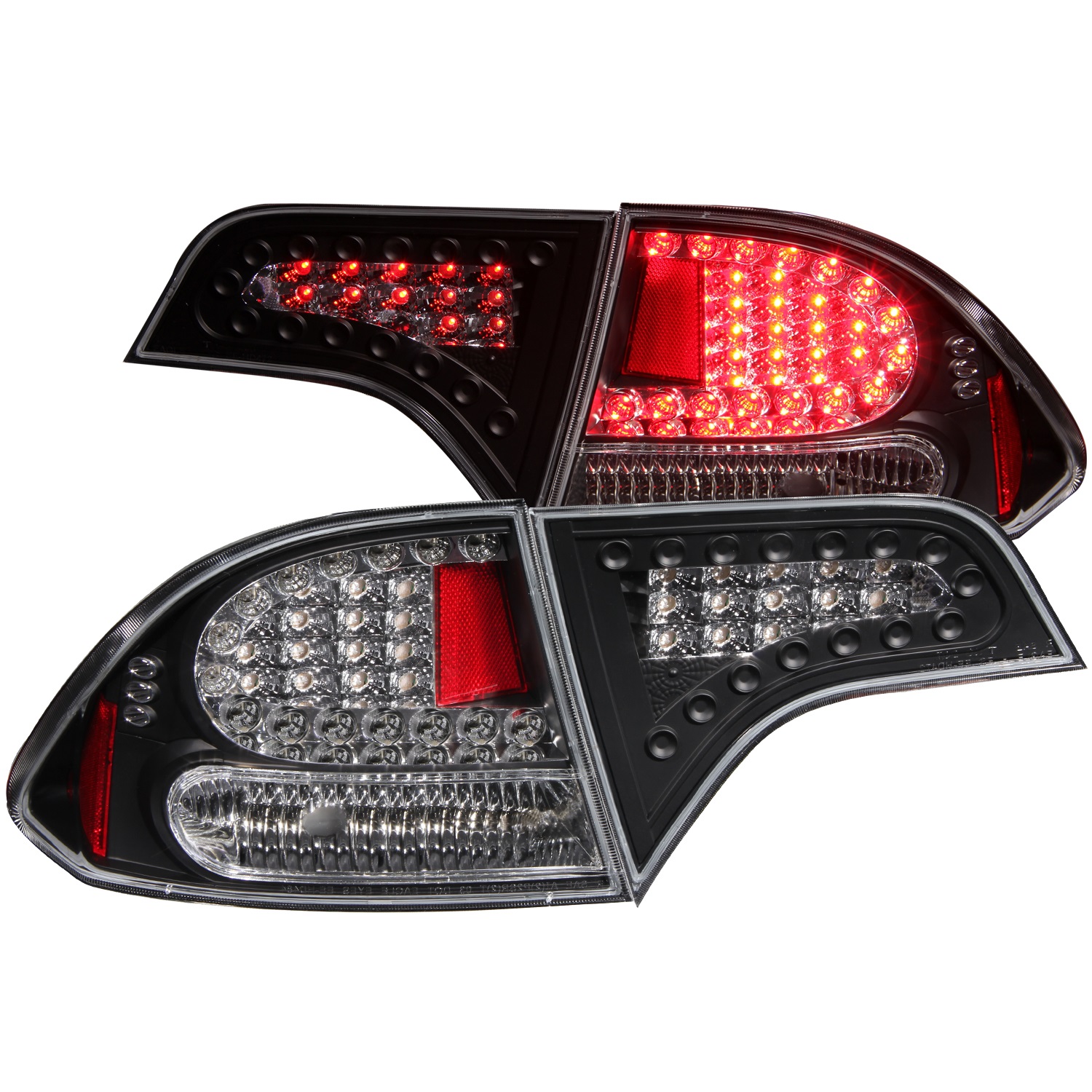 Anzo USA 321152 LED Tail Light Assembly Fits 06-11 Civic