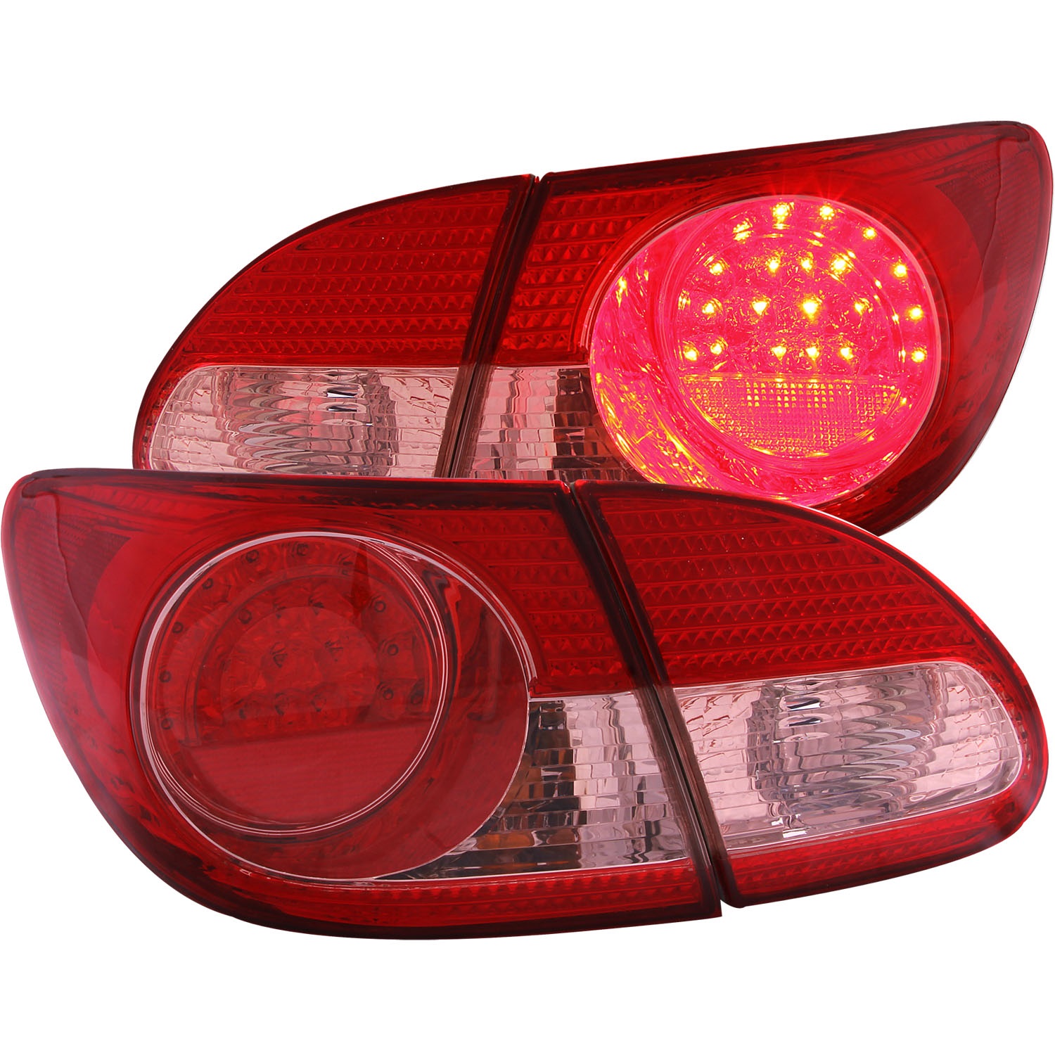 Anzo USA 321190 LED Tail Light Assembly Fits 03-08 Corolla