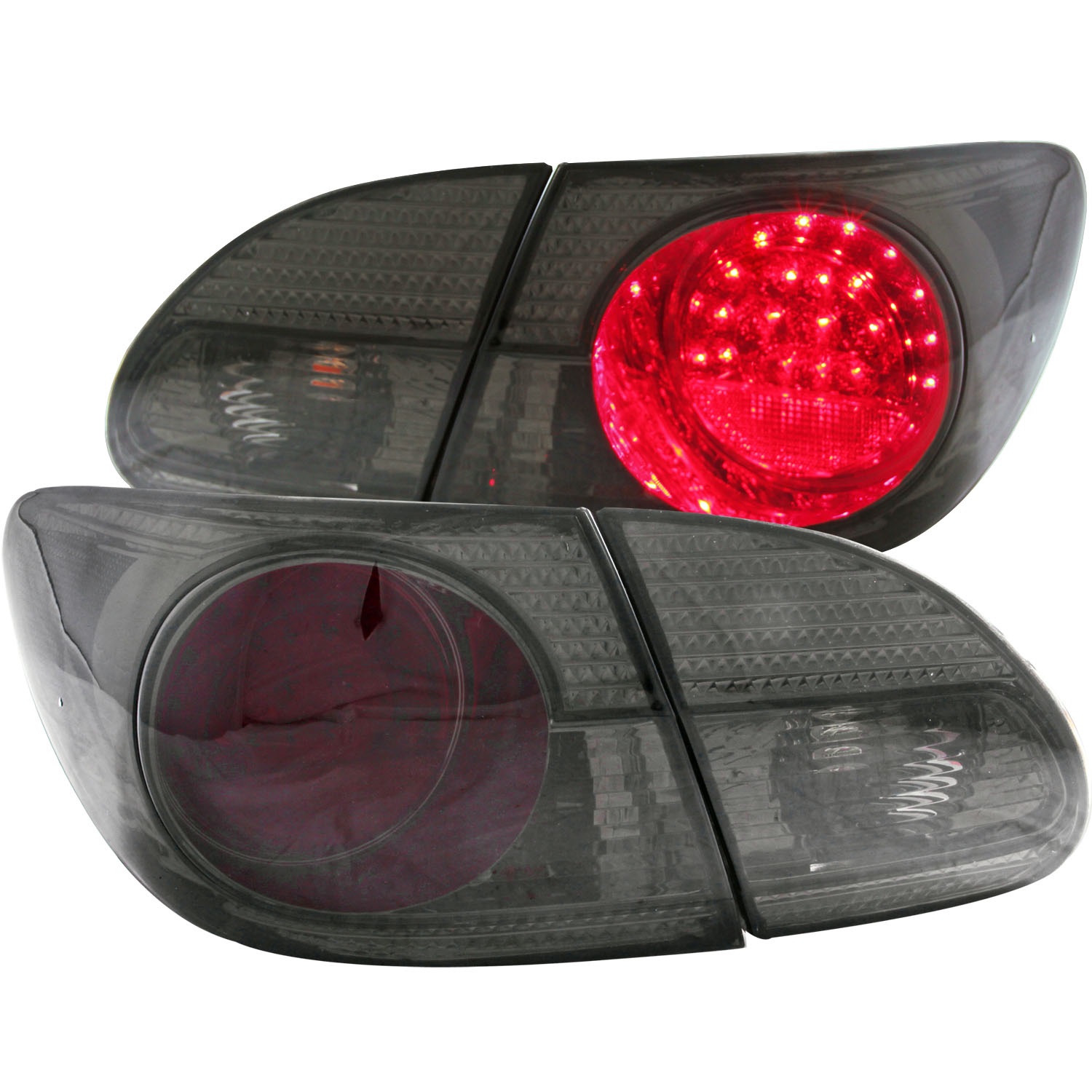 Anzo USA 321270 Tail Light Assembly Fits 03-08 Corolla