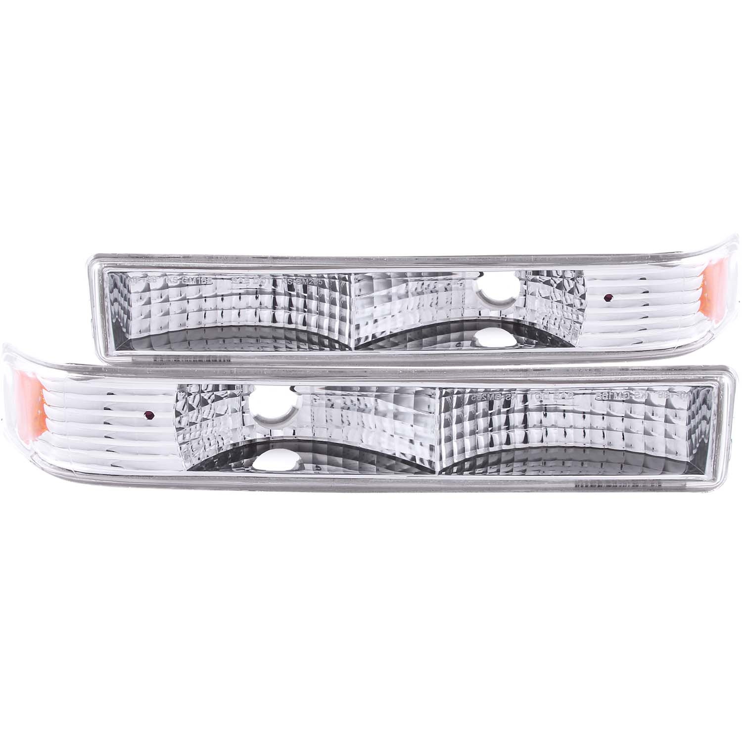 ANZO 511038 EURO PARKING LIGHTS CHROME 1998-2004 S10