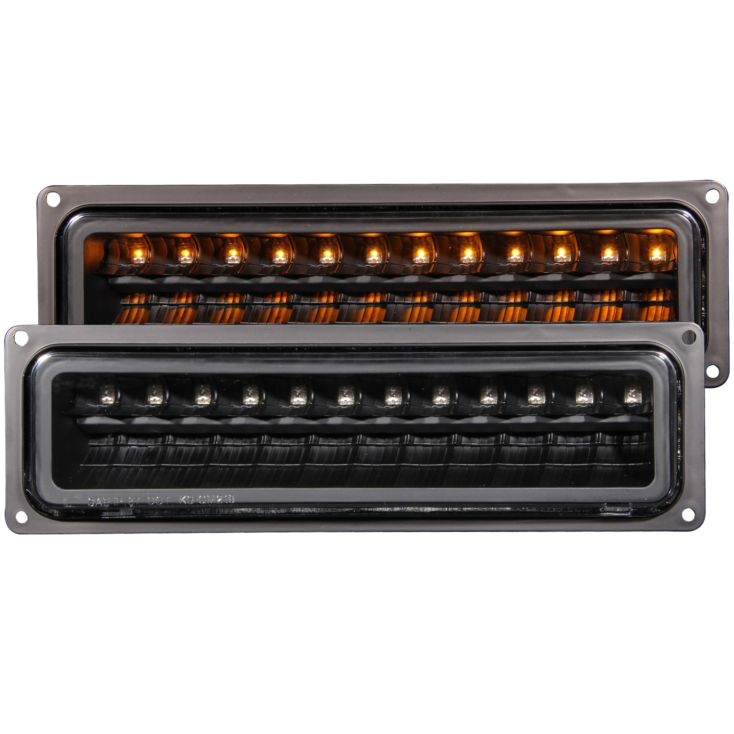 ANZO 511050 LED PARKING LIGHTS BLACK 1988-1998 C1500