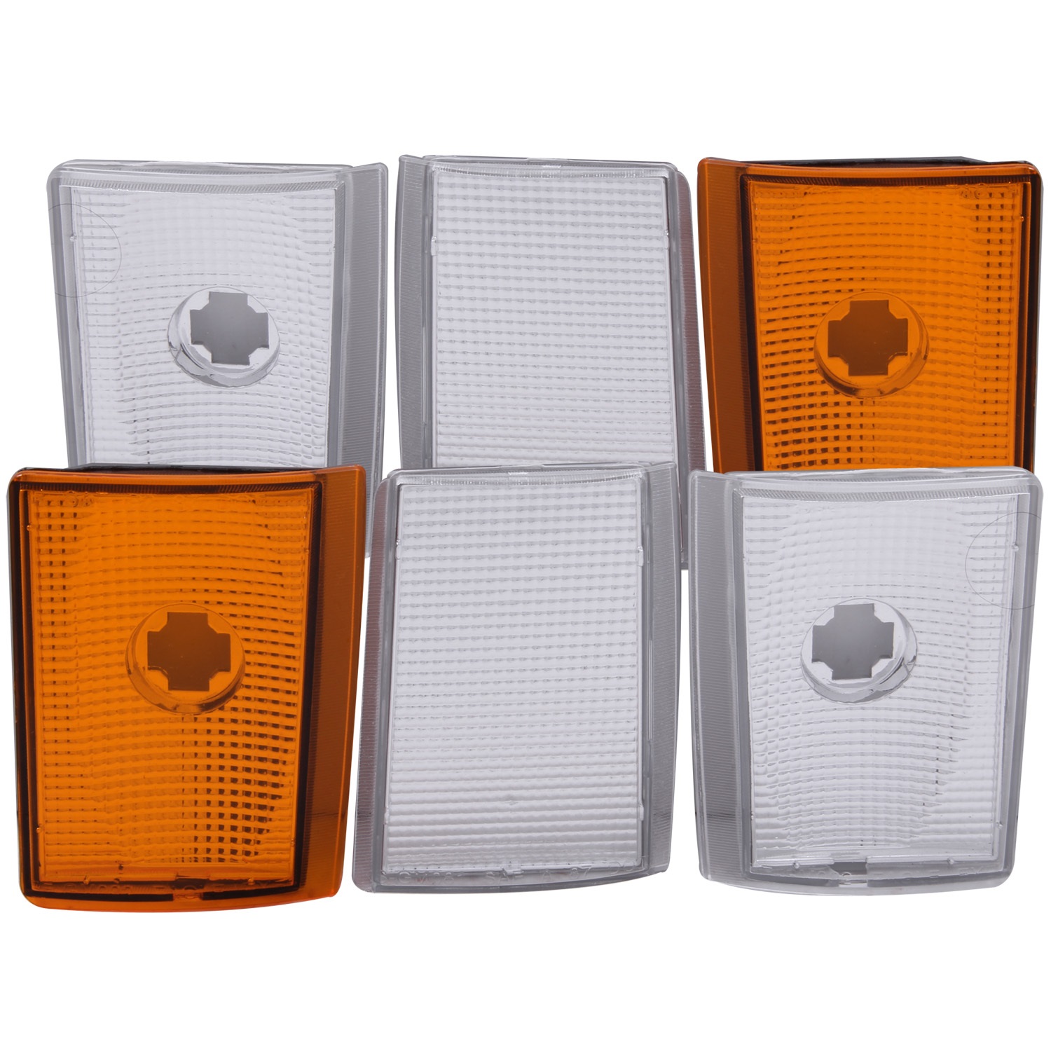 ANZO 521032 EURO CORNER LIGHTS 4 CHROME & 2 AMBER (6PC) 1988-1994 1500/2500