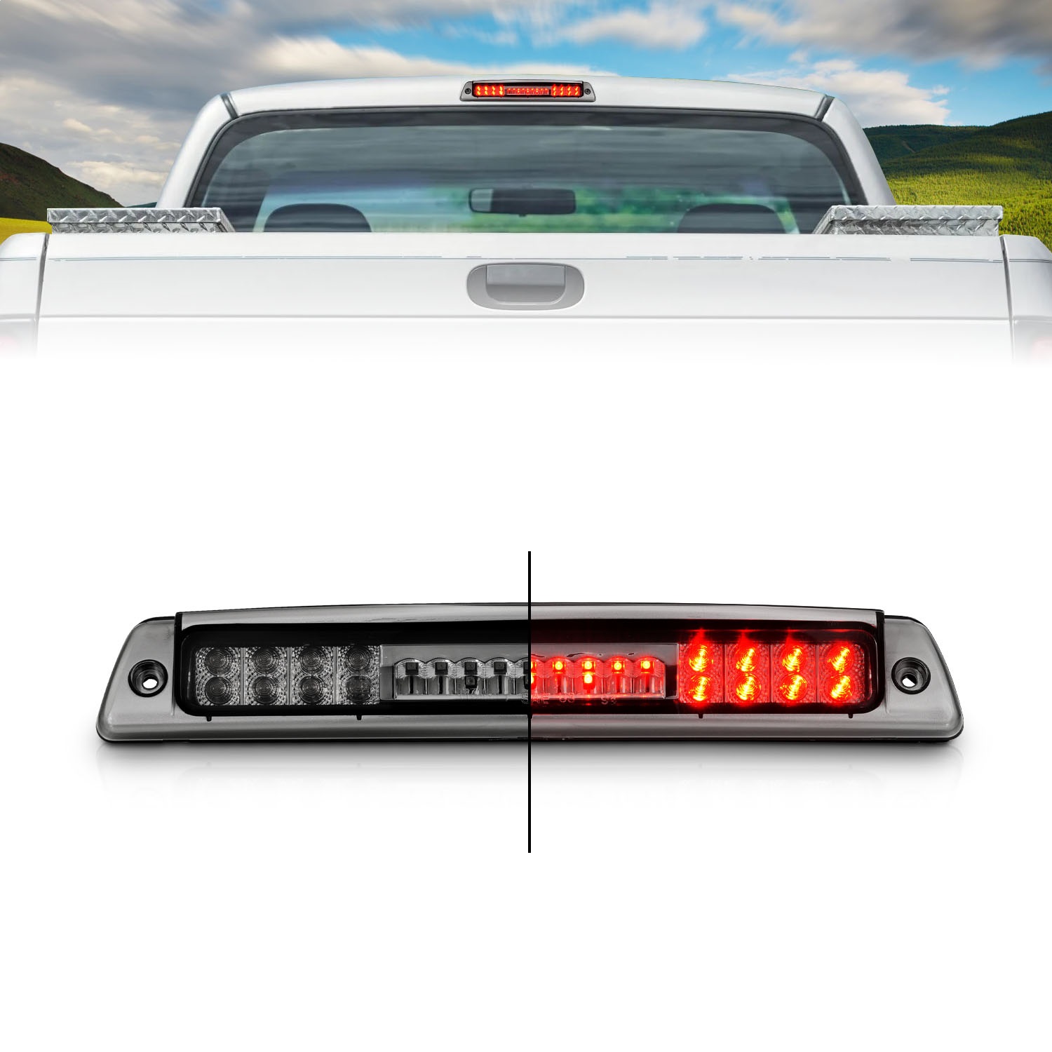 Anzo Fit 531046 LED 3RD BRAKE LIGHT SMOKE 1994-2001 Ram 1500