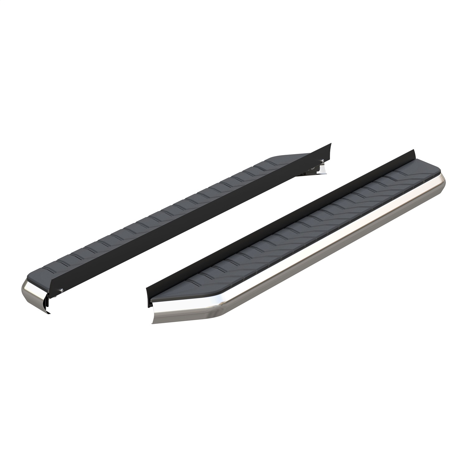 ARIES 2051870 AeroTread Running Boards AeroTread Running Boards; 5 in.; Polished Stainless Aluminum; Mounting Brackets Sold Separately;