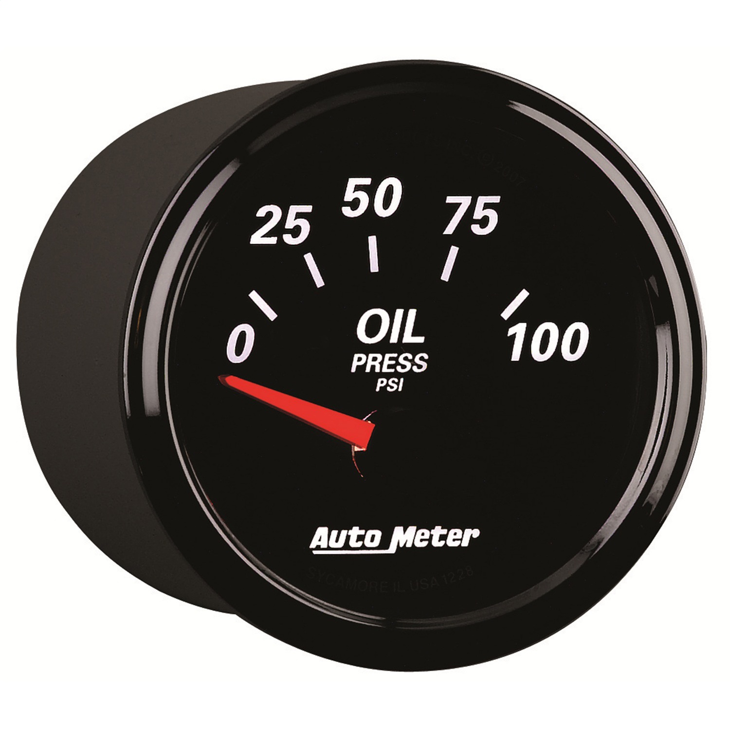AutoMeter 1228 Designer Black II Oil Pressure Gauge - Bild 4 von 9
