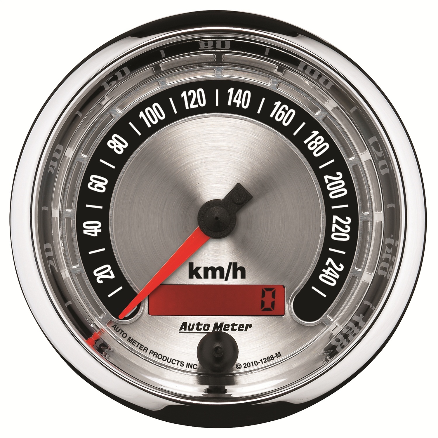 AutoMeter 1487 Designer Black Electric Programmable Speedometer