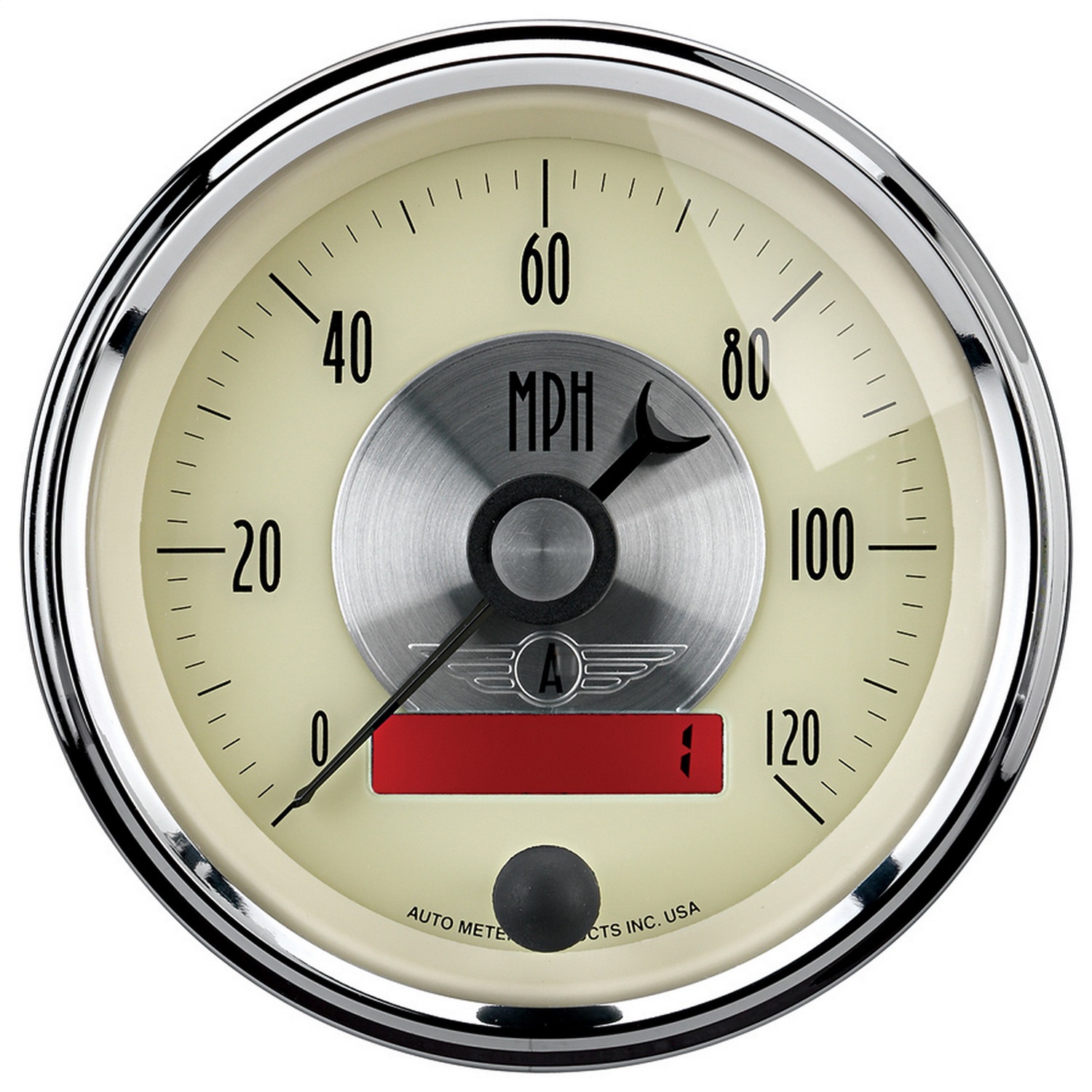 AutoMeter 2087 Prestige Series Antique Ivory Electric Programmable Speedometer