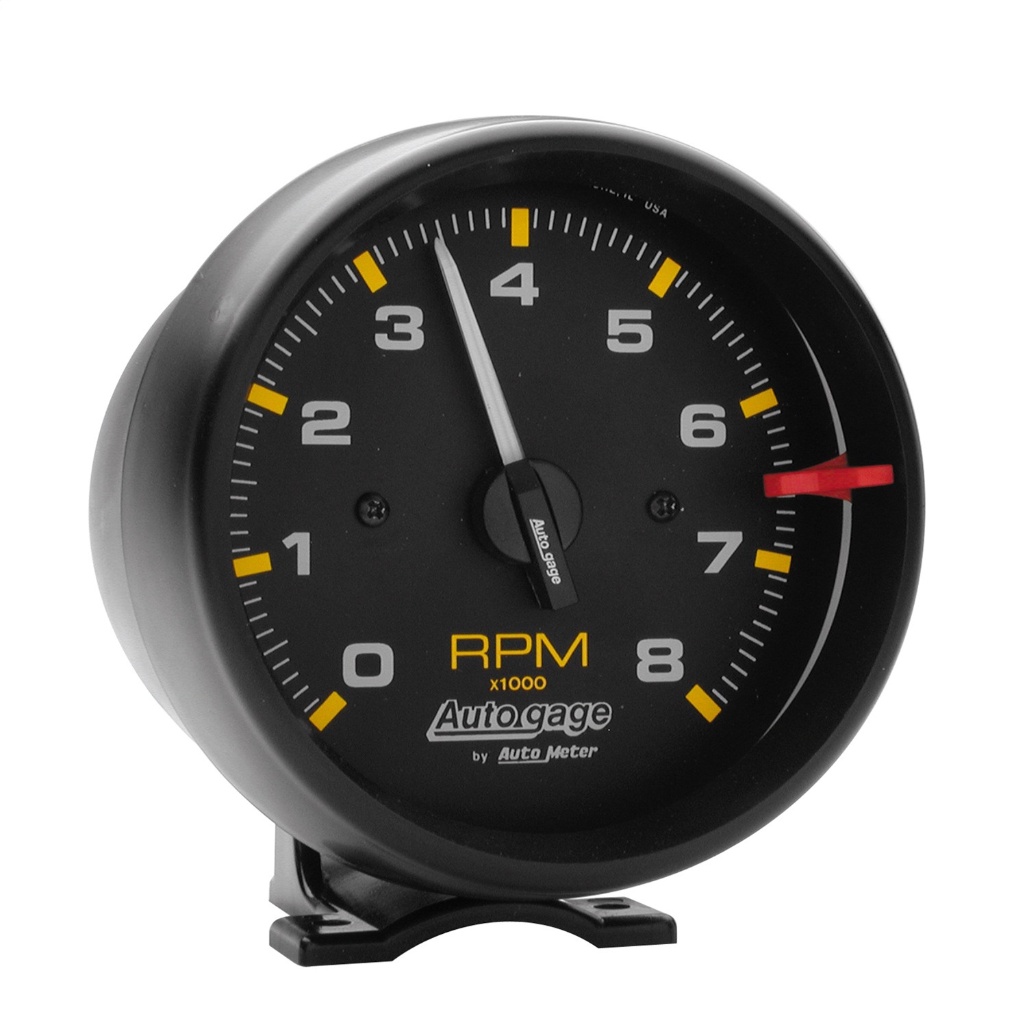 AutoMeter 2300 Tachometer, 3 3/4", 8k RPM, Pedestal, Blk Dial Blk Case, AutoGage