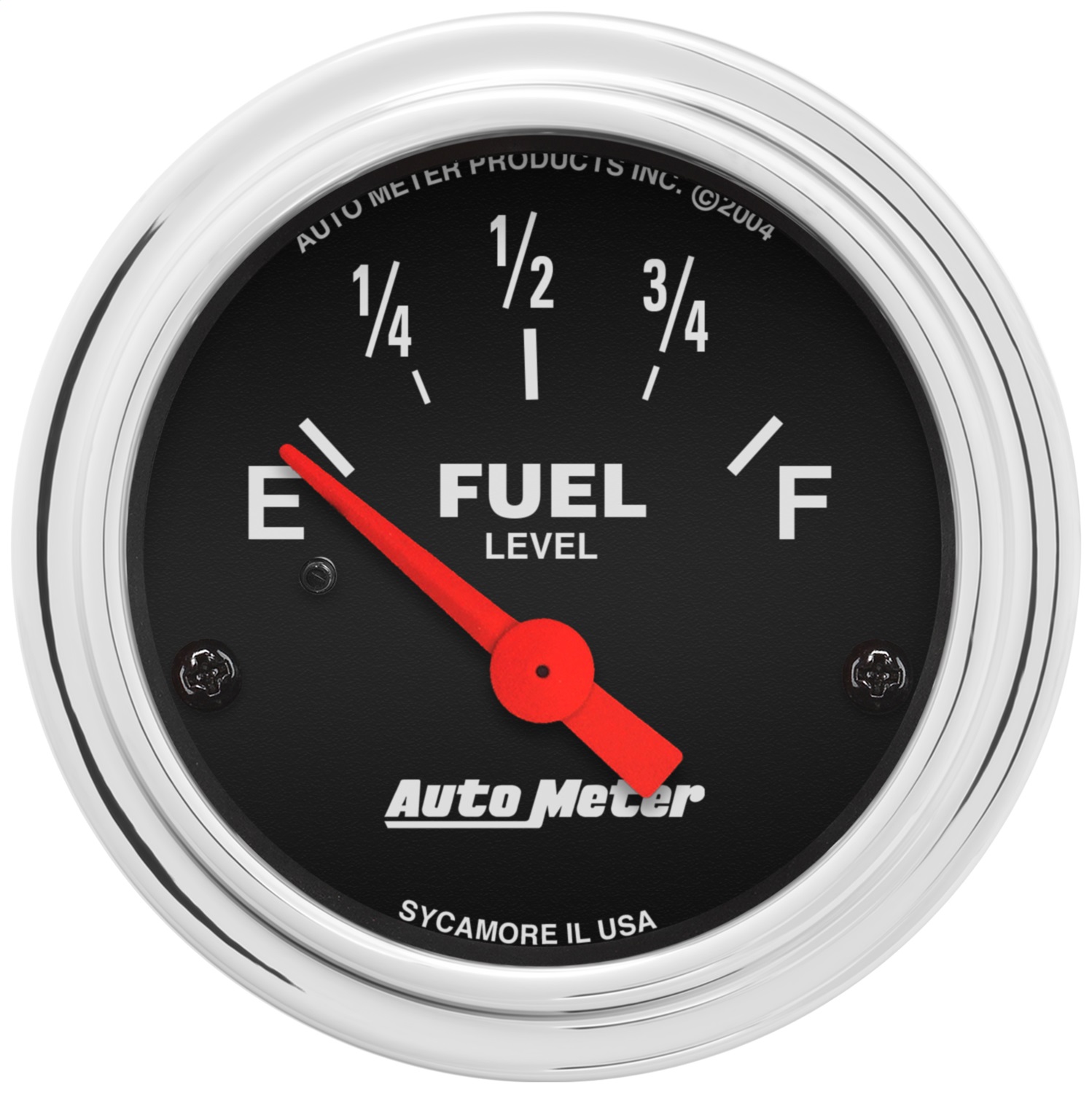 AutoMeter 2516 Traditional Chrome Electric Fuel Level Gauge