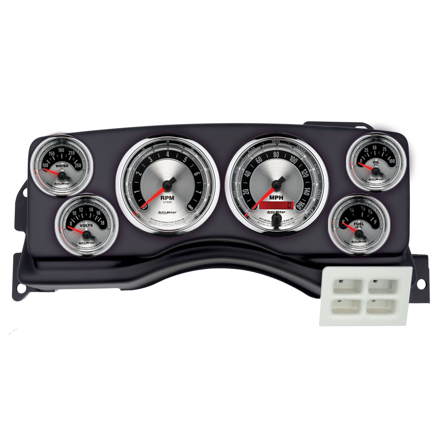 AutoMeter 2924-01 American Muscle Direct Fit Gauge Kit Fits 87-89 Mustang