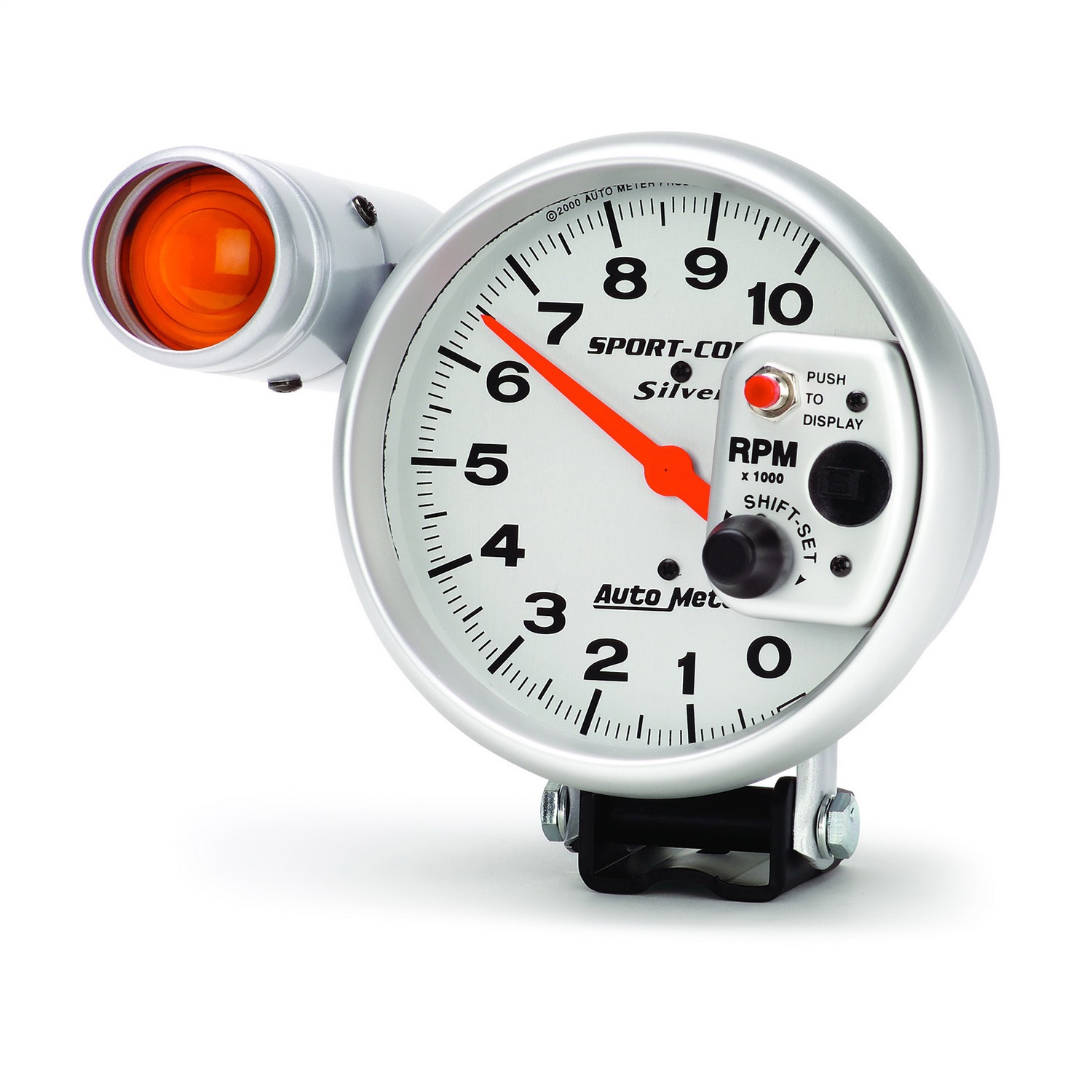 Autometer 3911 Sport-Comp Silver Shift-Lite Tach. 5