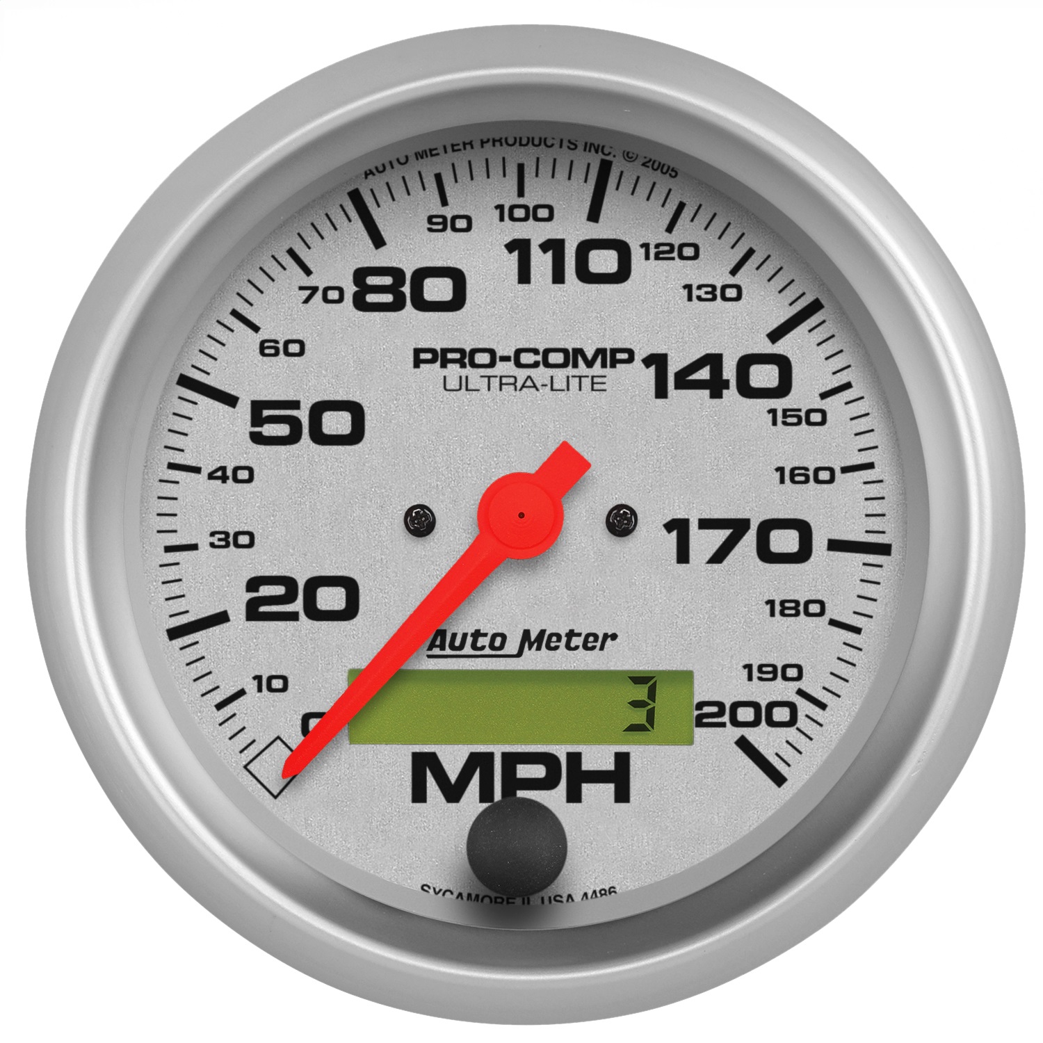 Auto Meter 4486 Ultra-Lite In-Dash Electric Speedometer