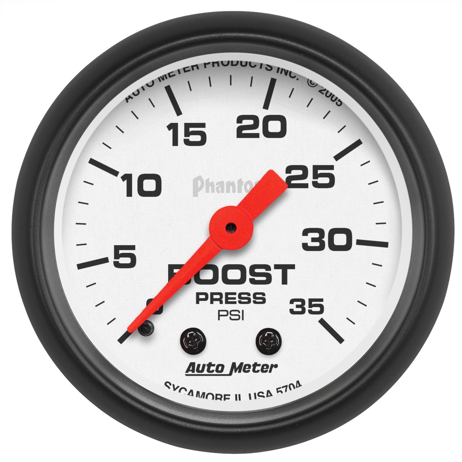 AutoMeter 5704 Gauge, Boost, 2 1/16", 35psi, Mechanical, Phantom