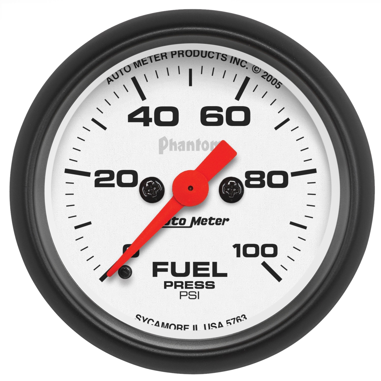 AutoMeter 5763 Gauge, Fuel Pressure, 2 1/16",100psi, Digital Step Motor, Phantom