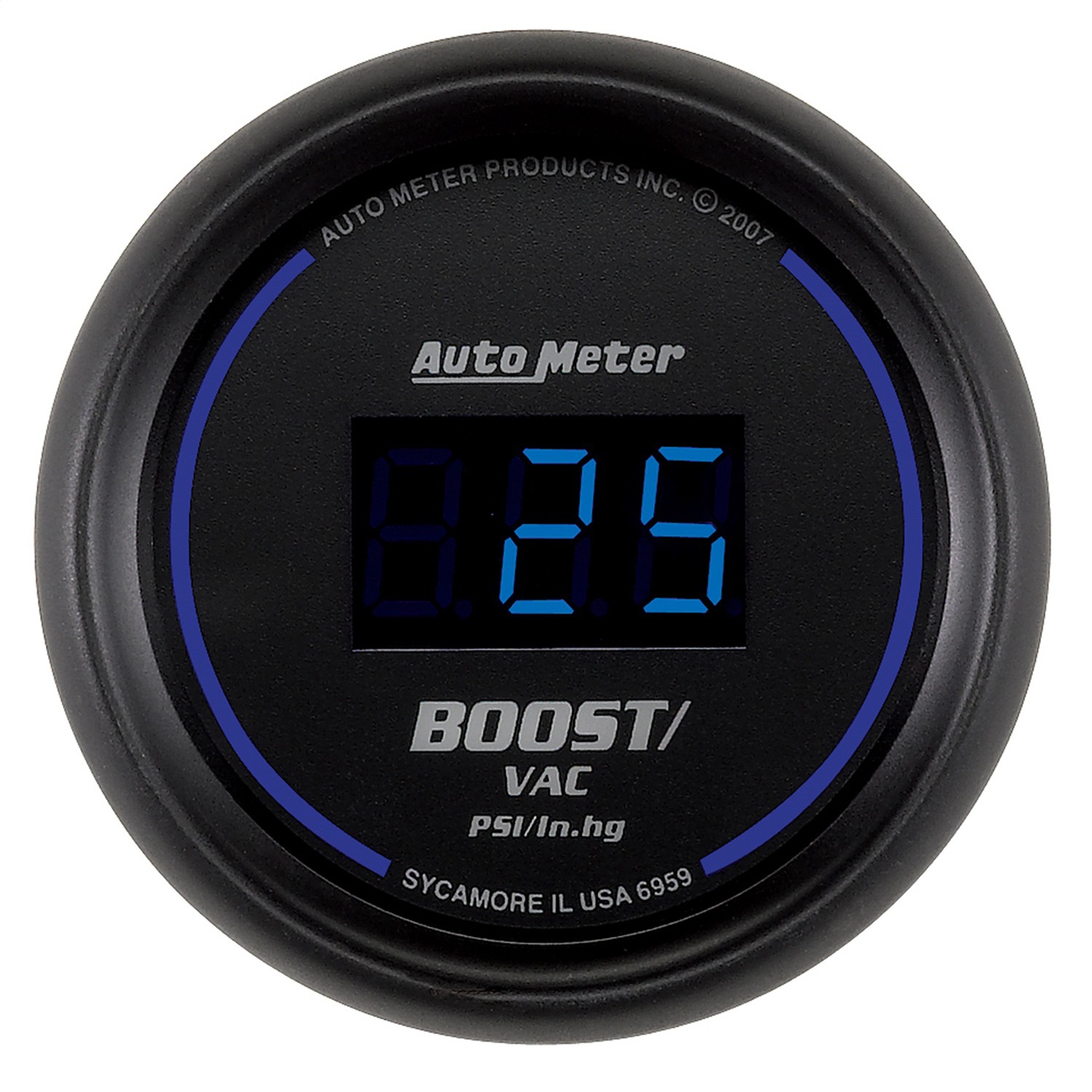 AutoMeter for Cobalt Digital 52.4mm Black Vacuum/Boost Gauge