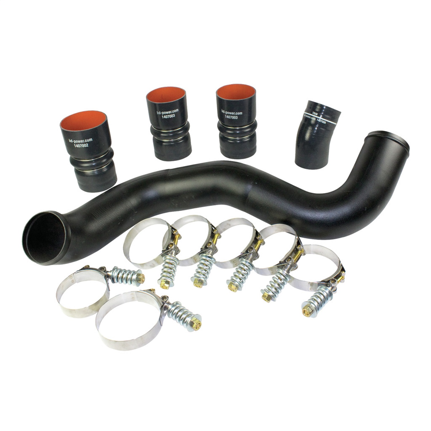 BD Intercooler Hose/Clamp Kit w/Intake Pipe 03-07 Fit Ford 6.0L PowerStroke