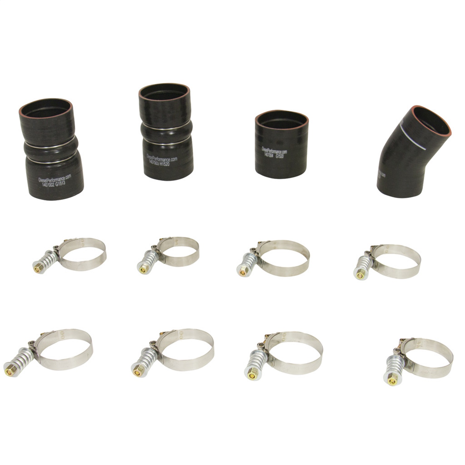 BD DIESEL Intercooler Hose & Clamp Kit - 2003-2007 Fit Ford 6.0L Powerstroke