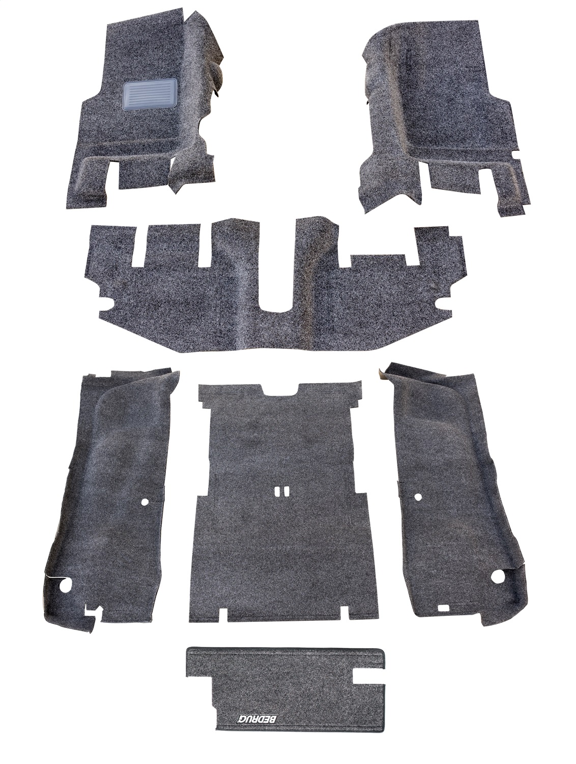 BedRug 4-Piece Rear Seat//Cargo Area Floor Liner 04-06 Jeep Wrangler Unlimited LJ