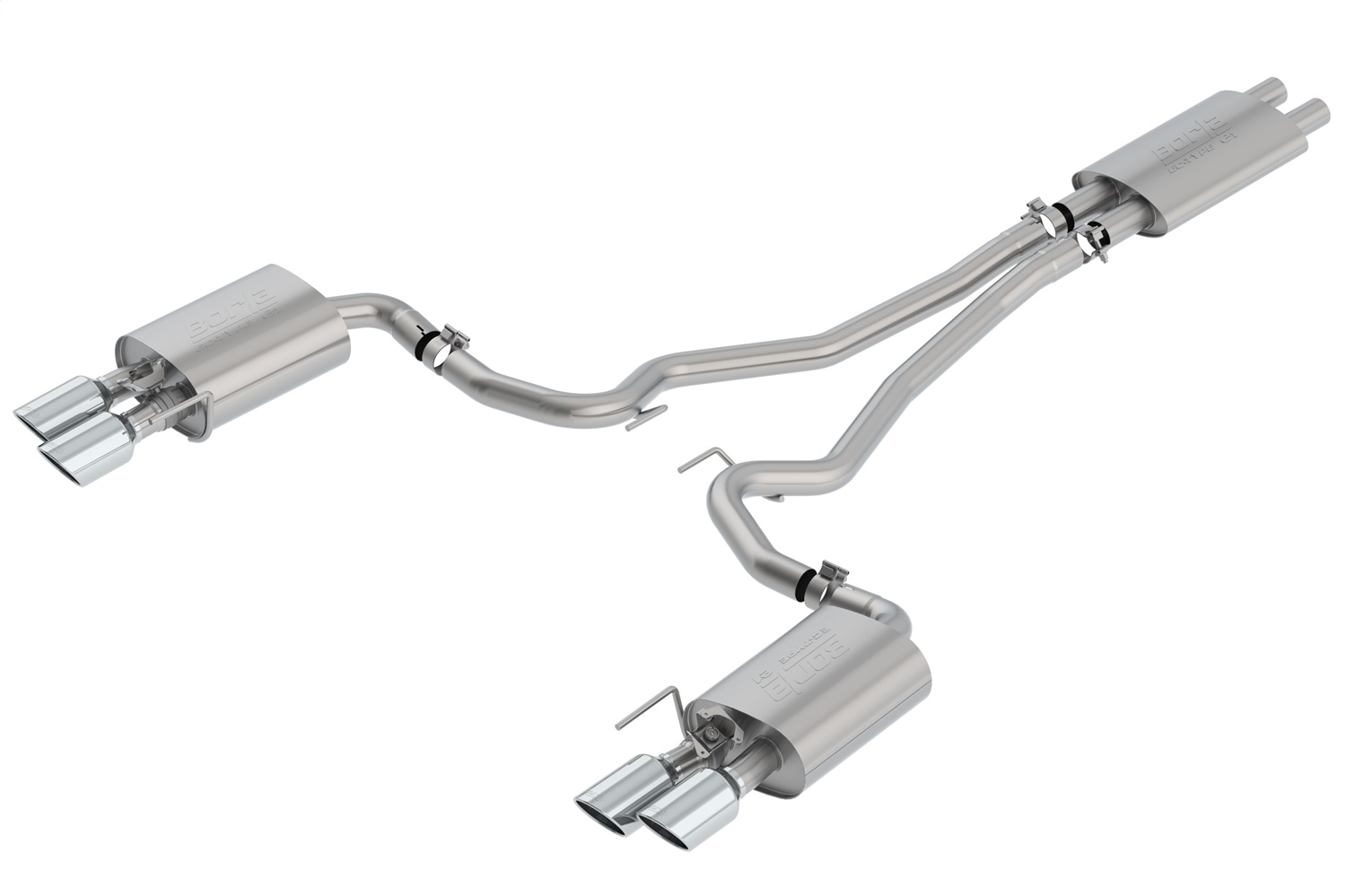 Borla 1014045 Touring Cat-Back Exhaust System Fits 18-23 Mustang