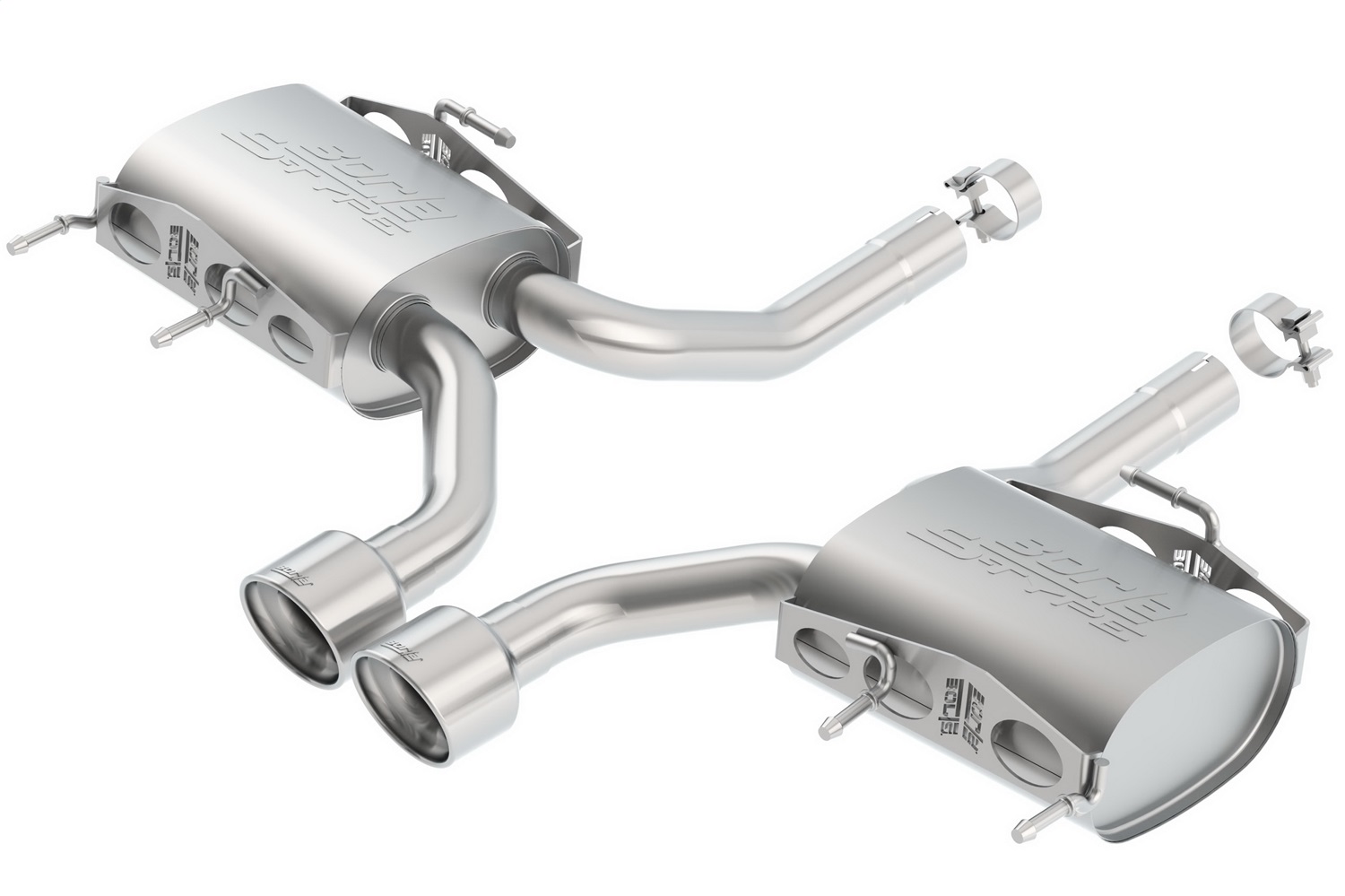Borla 11823 - S-Type Stainless Steel Dual Rear Section Exhaust System