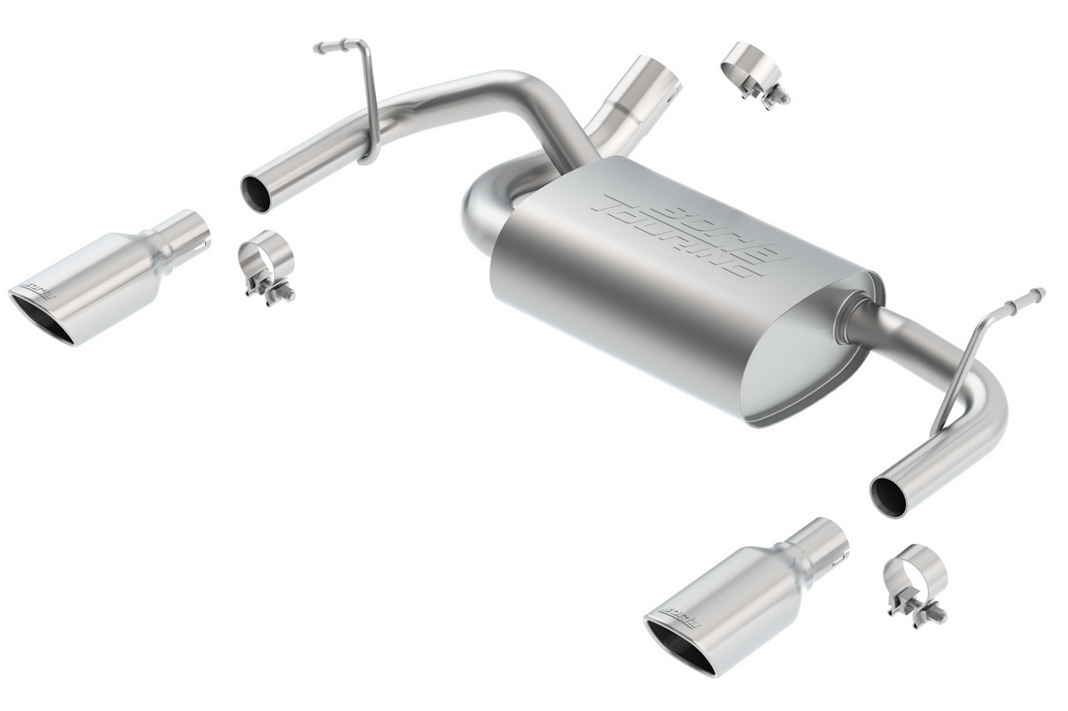Borla 11834 - Touring Stainless Steel Single Rear Section Exhaust System